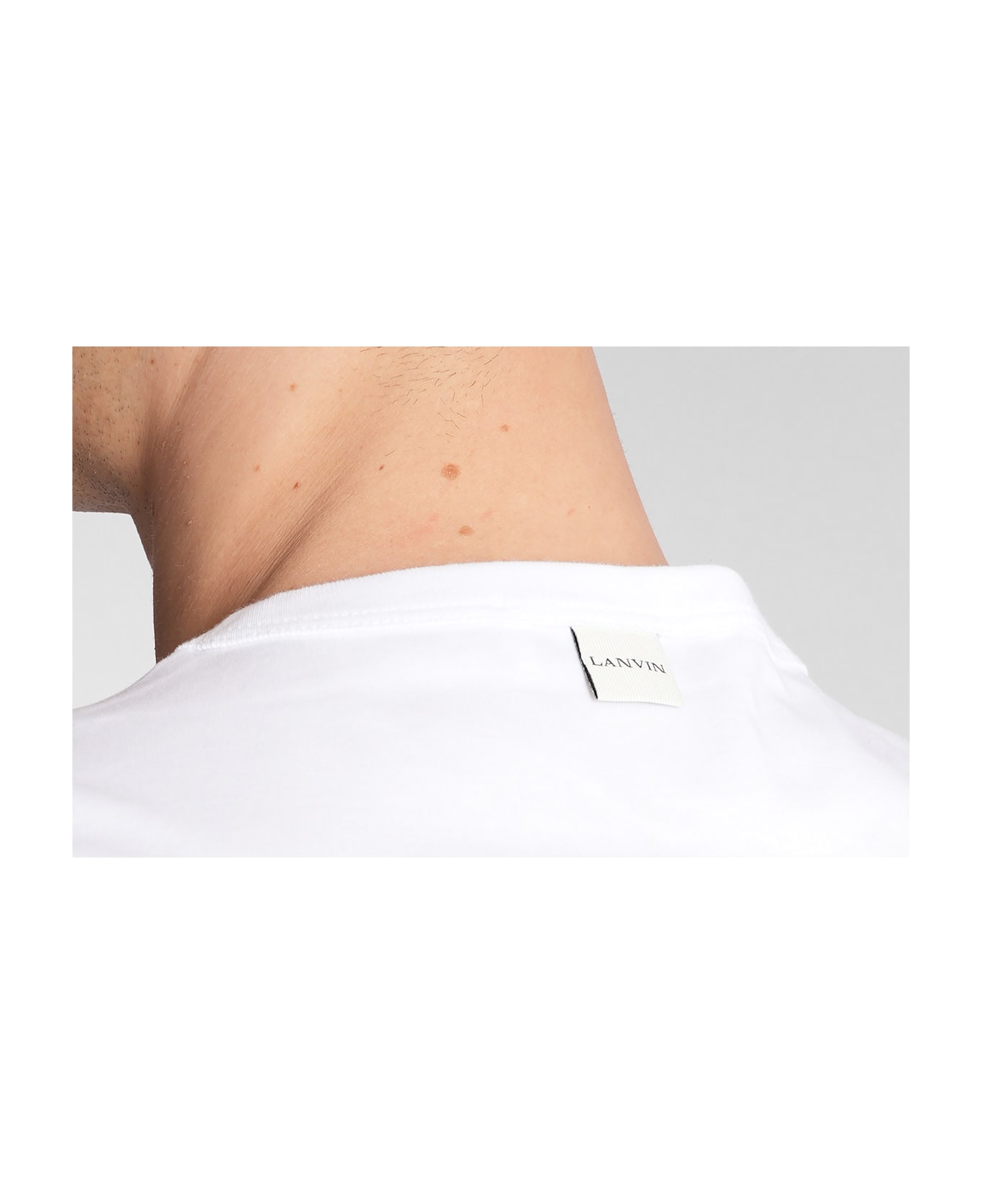 Lanvin T-shirt In White Cotton - white