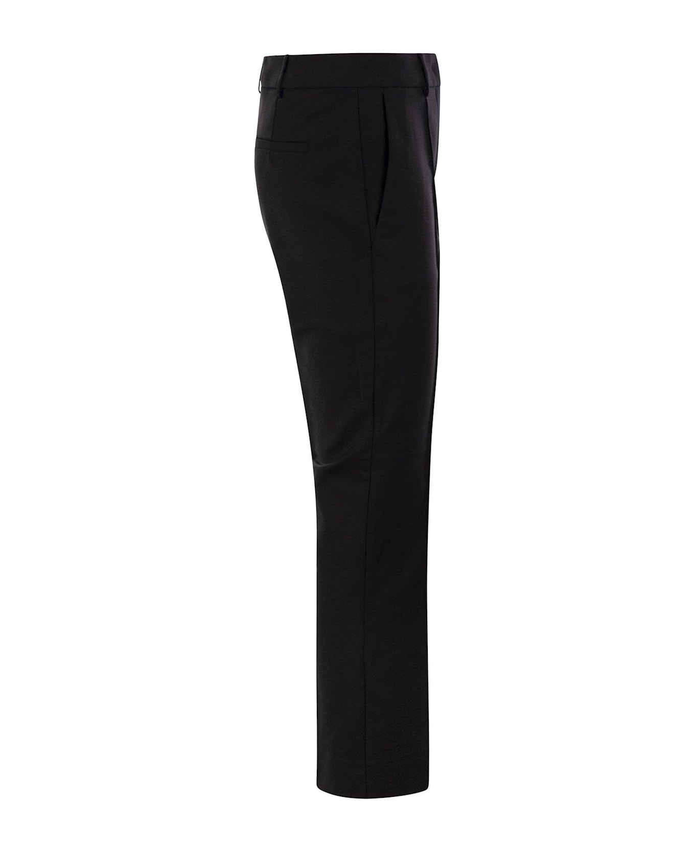 SportMax Asiago Pleat Detailed Trousers - BLACK