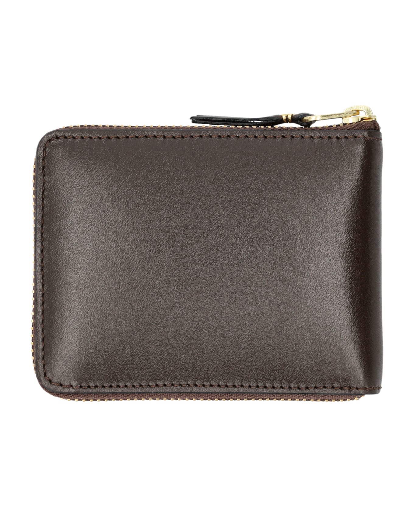 Comme des Garçons Wallet Small Zip Around Wallet - BROWN