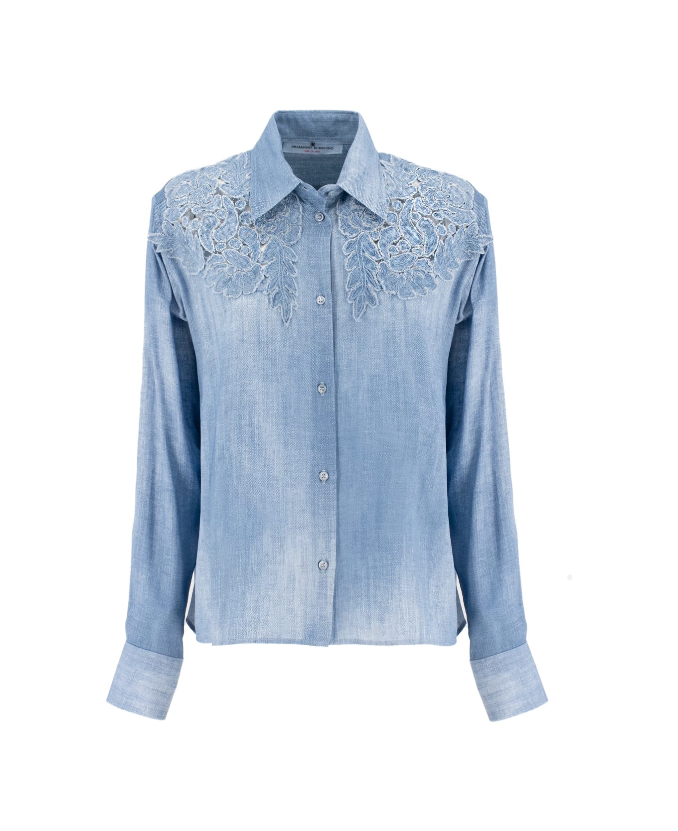 Ermanno Scervino Embroidered Denim Shirt - St.jeans