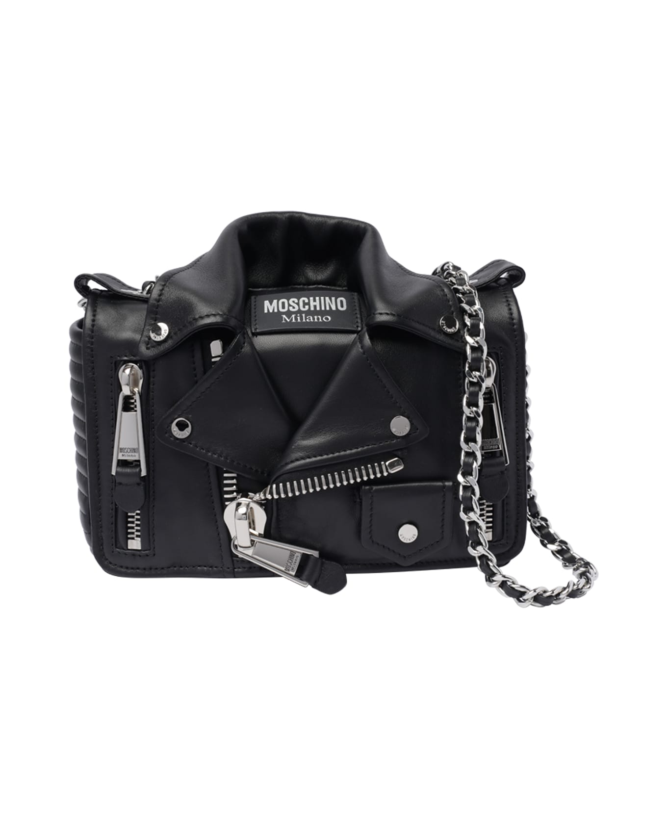 Moschino Biker Bag - Black