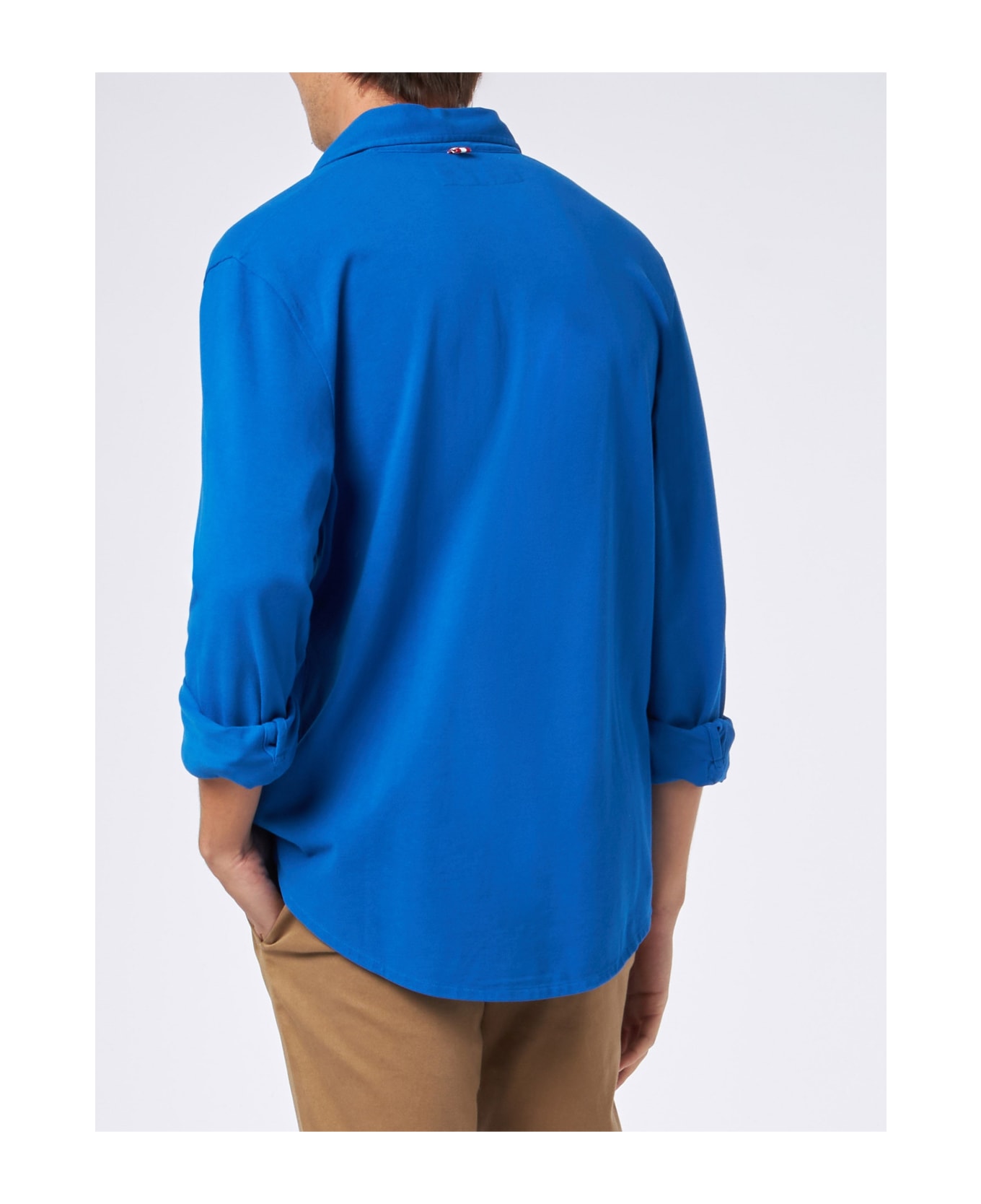 MC2 Saint Barth Bluette Piquet Polo Shirt - BLUE