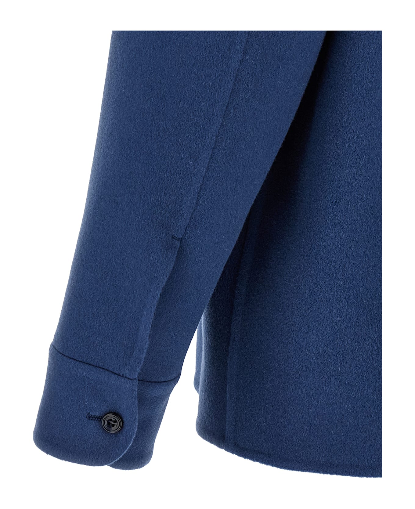 Berluti Double Cloth Overshirt - Blue