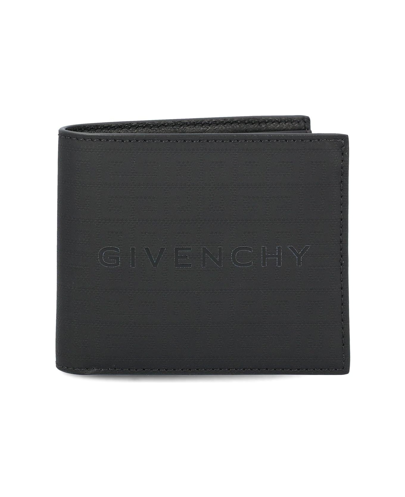 Givenchy Allover 4g Pattern Bifold Wallet - Black