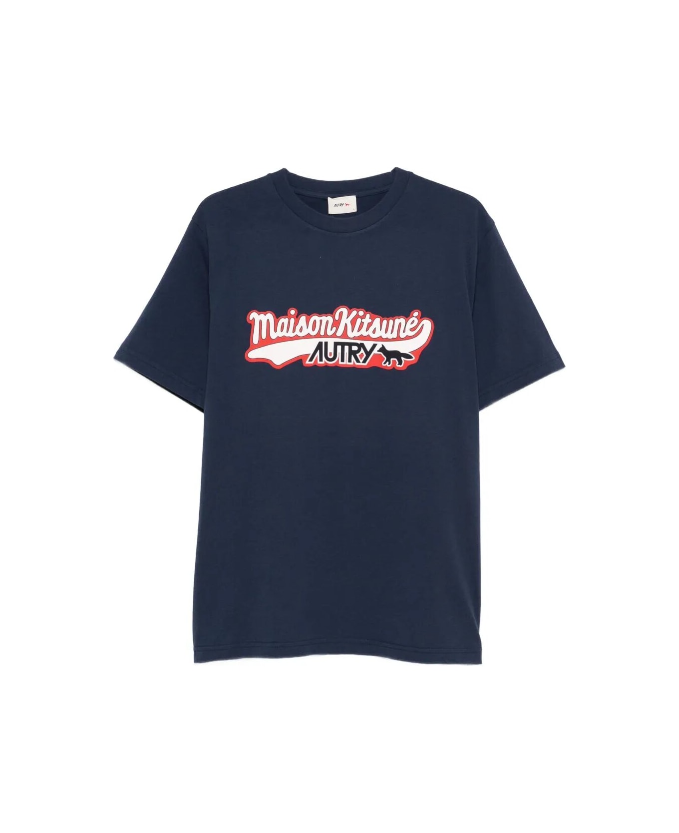 Autry T-shirt Kitsune Blue - Blue