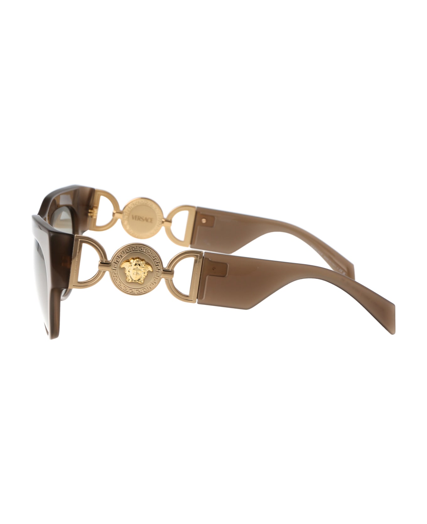Versace Eyewear 0ve4440u Sunglasses - 5407/3 Opal Brown