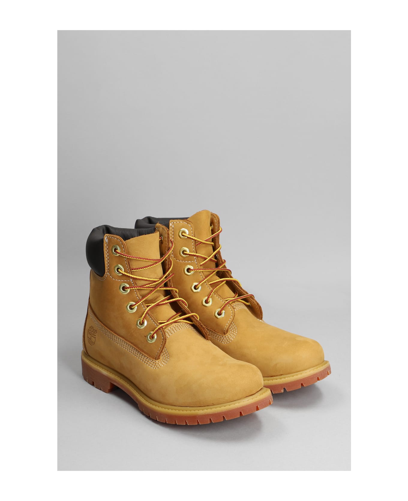 Timberland 6in Prem Combat Boots In Beige Suede - Brown ブーツ