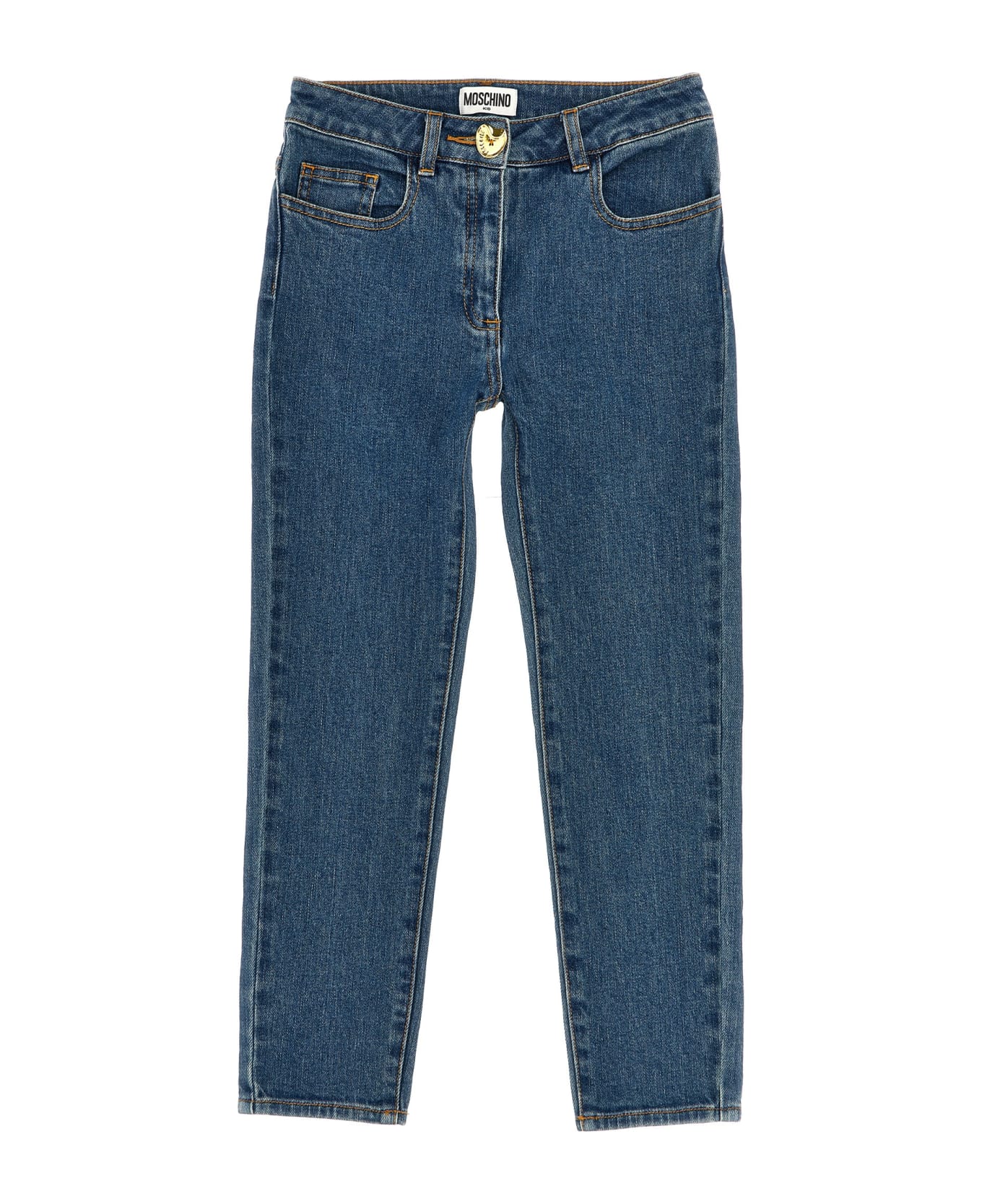 Moschino Button Detail Jeans - Blue