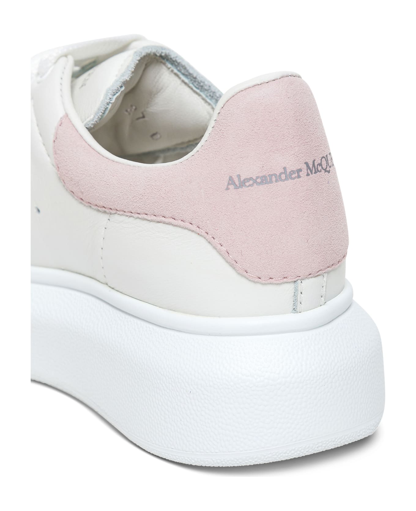 Alexander McQueen White Leather Oversize Sneakers - White シューズ