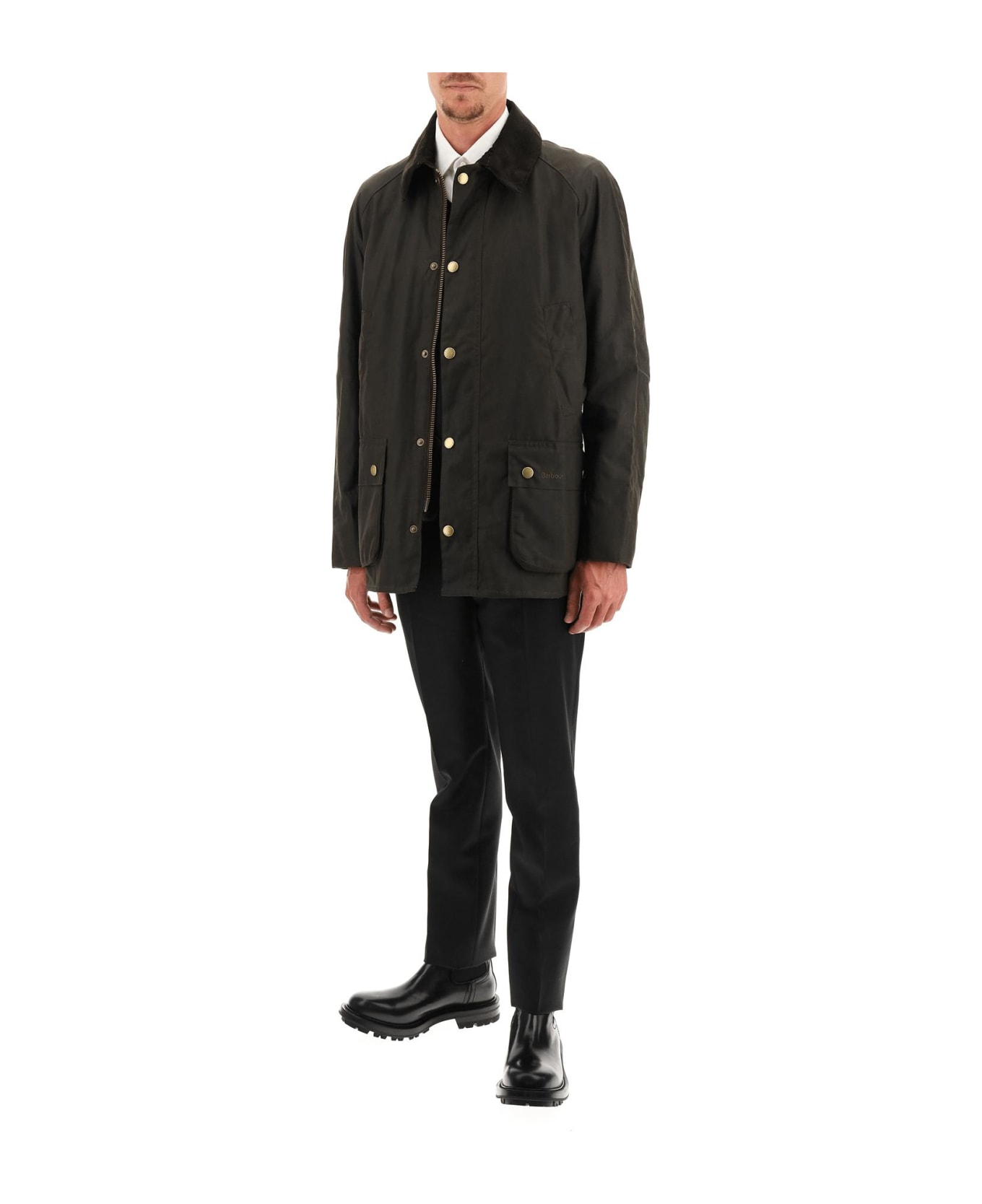 Barbour Ashby Waxed Jacket - Olive