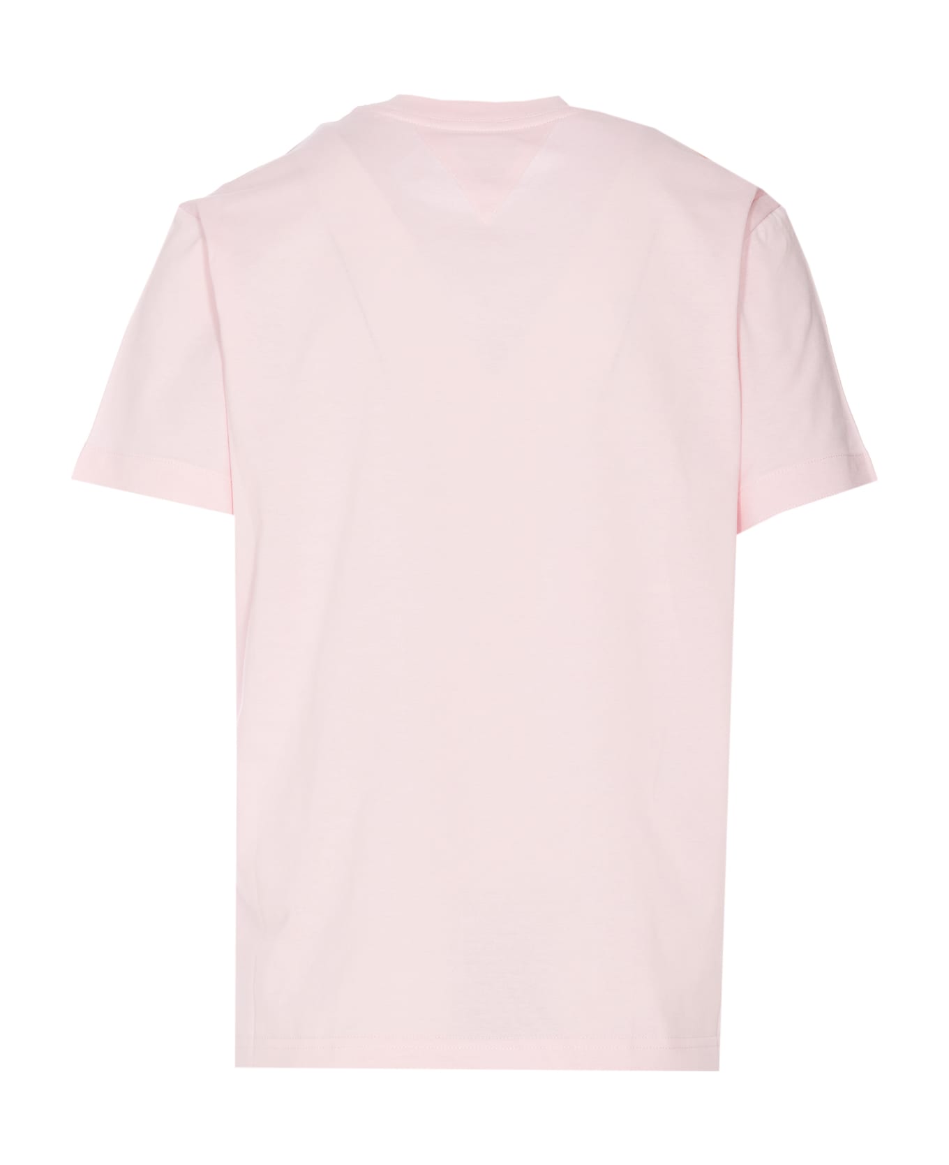 Bottega Veneta Cotton Jersey T-shirt With Label - Pink