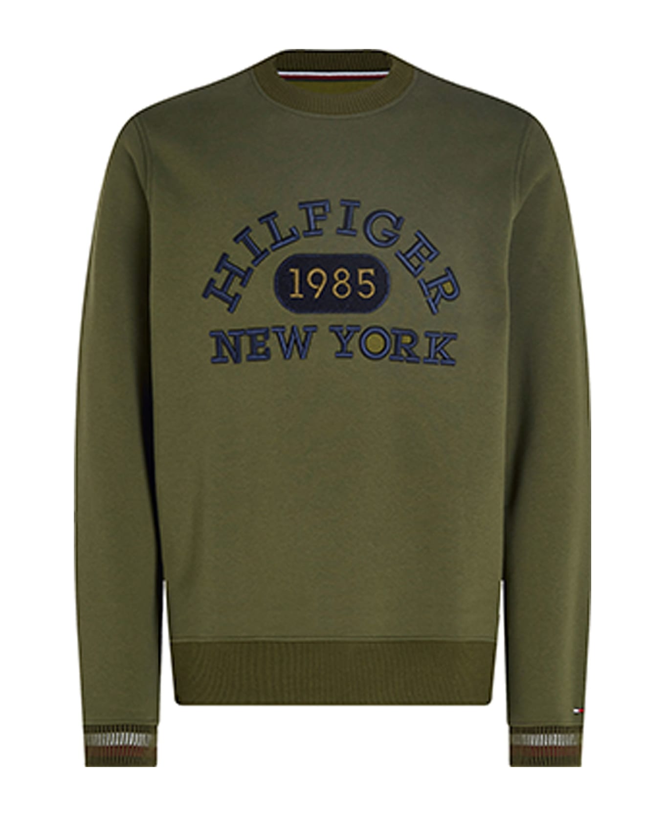 Tommy Hilfiger Monotype College Style Sweatshirt - PUTTING GREEN