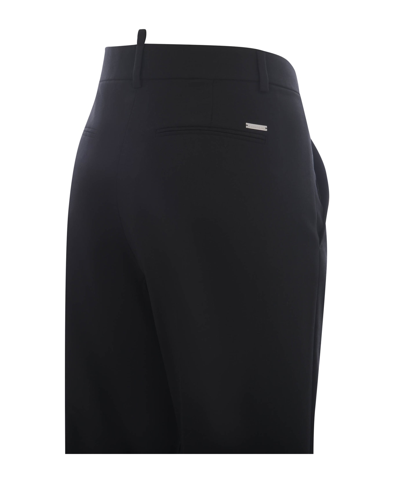 Dsquared2 Trousers In Virgin Wool Blend - Nero