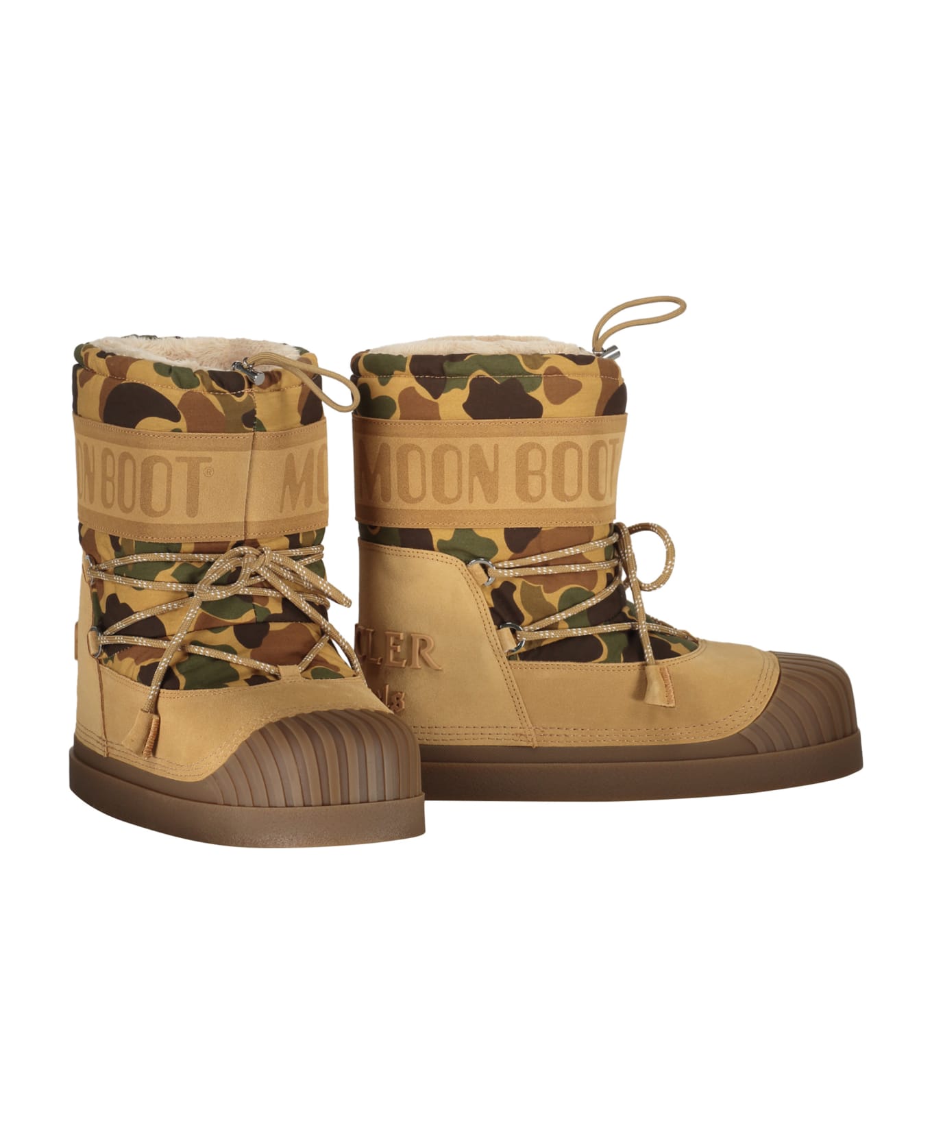 Palm Angels Moncler Palm Angels X Moon Boot Snow Boots - brown