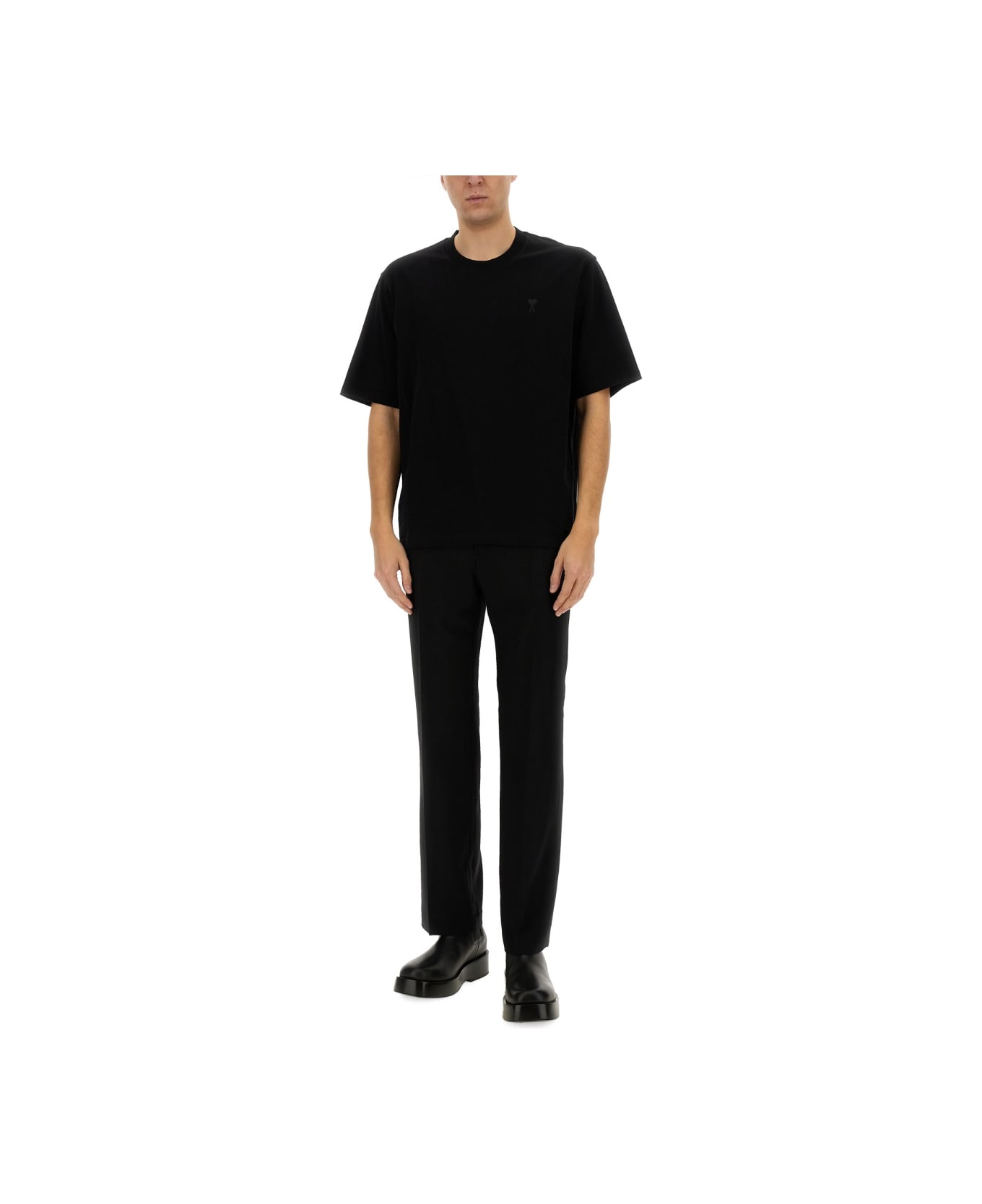 Ami Alexandre Mattiussi 
straight Fit
 Pants - BLACK