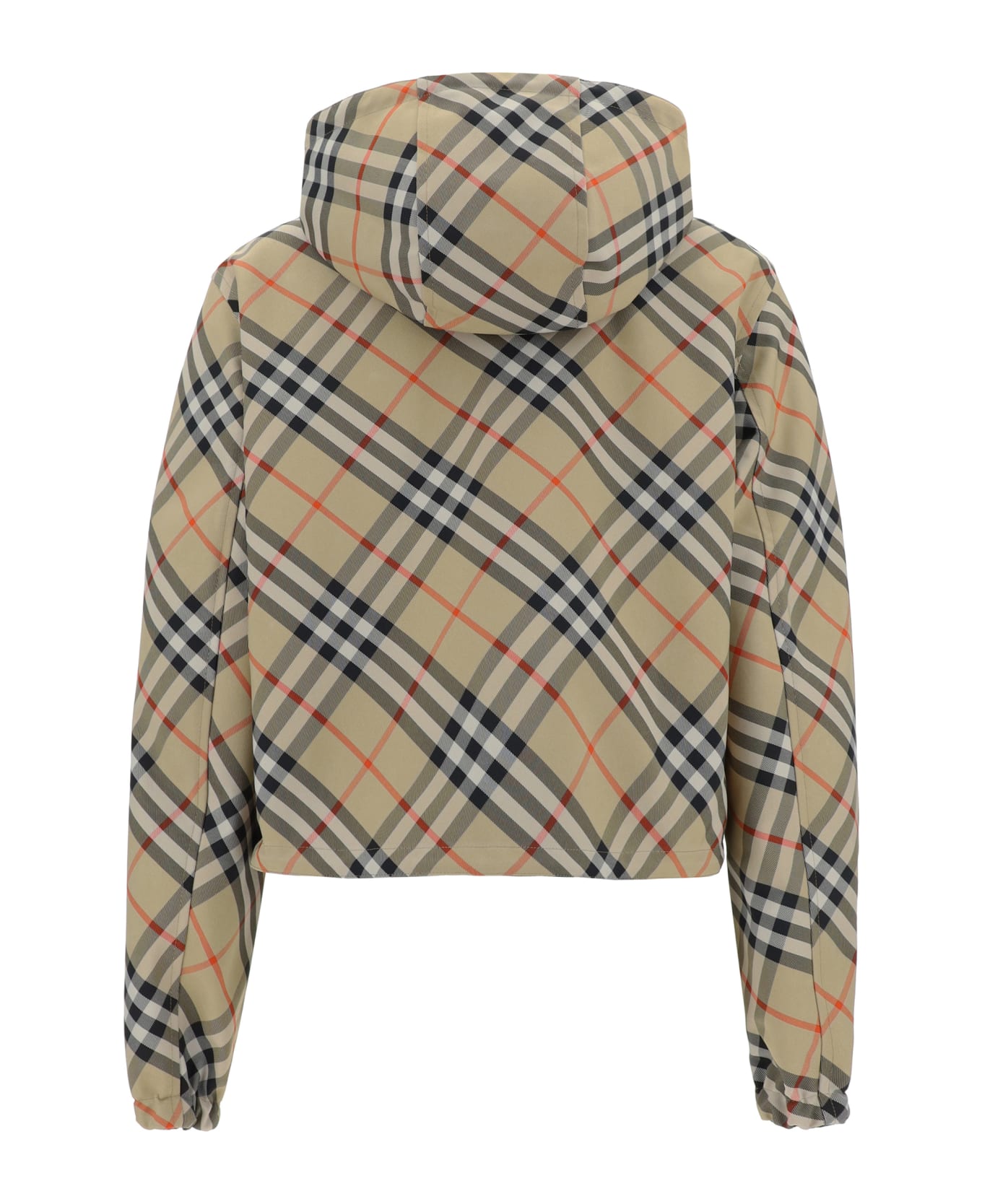 Burberry Reversible Hooded Jacket - Sand Ip Check