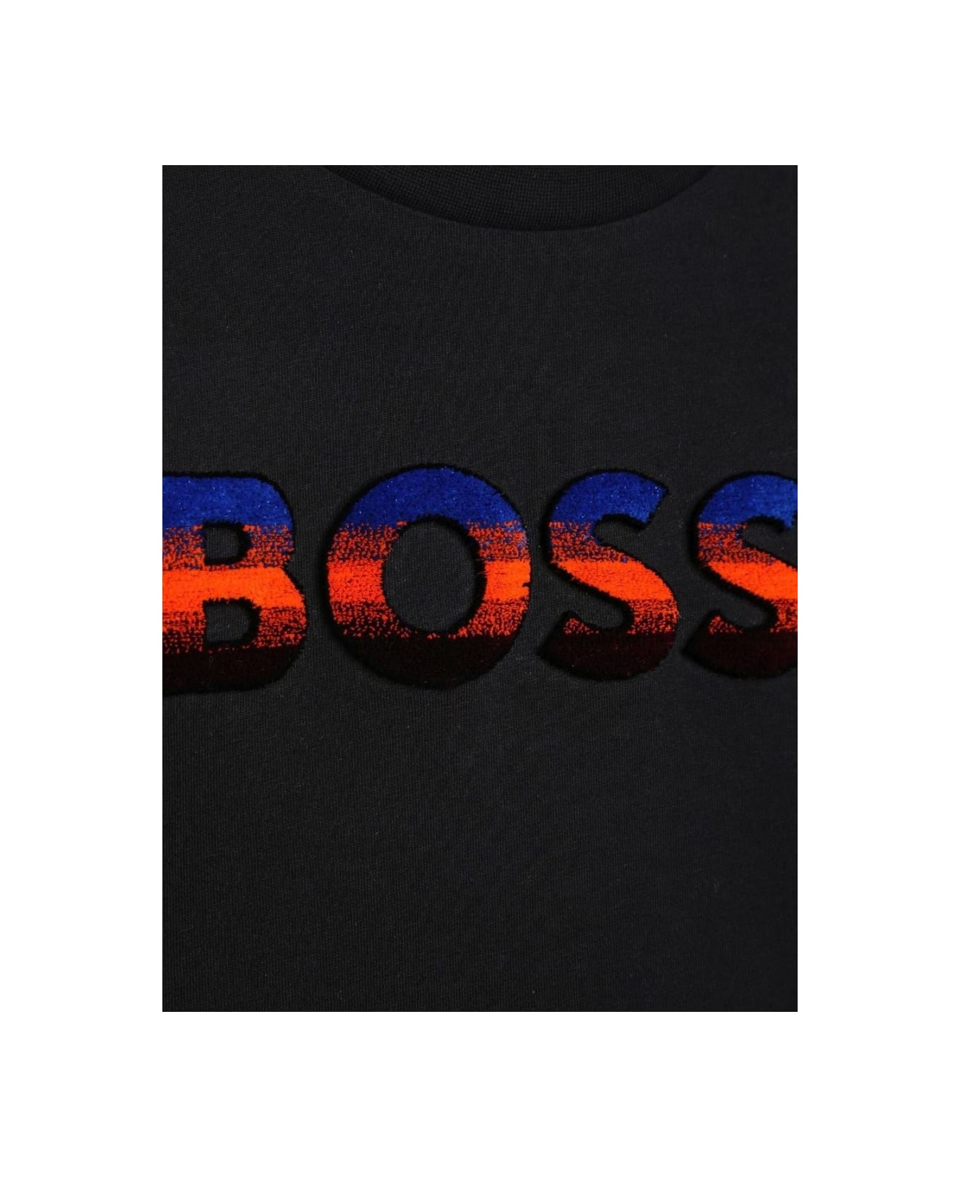 Hugo Boss Multicolor Logo T-shirt - BLACK