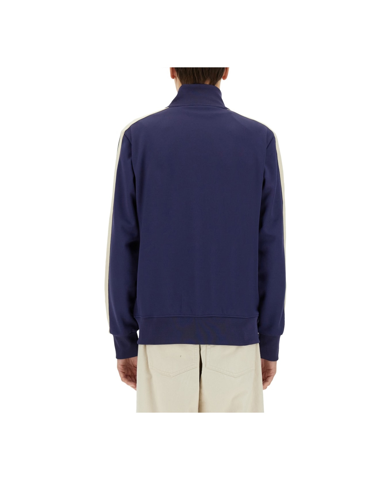 Palm Angels Zip Sweatshirt. - PURPLE