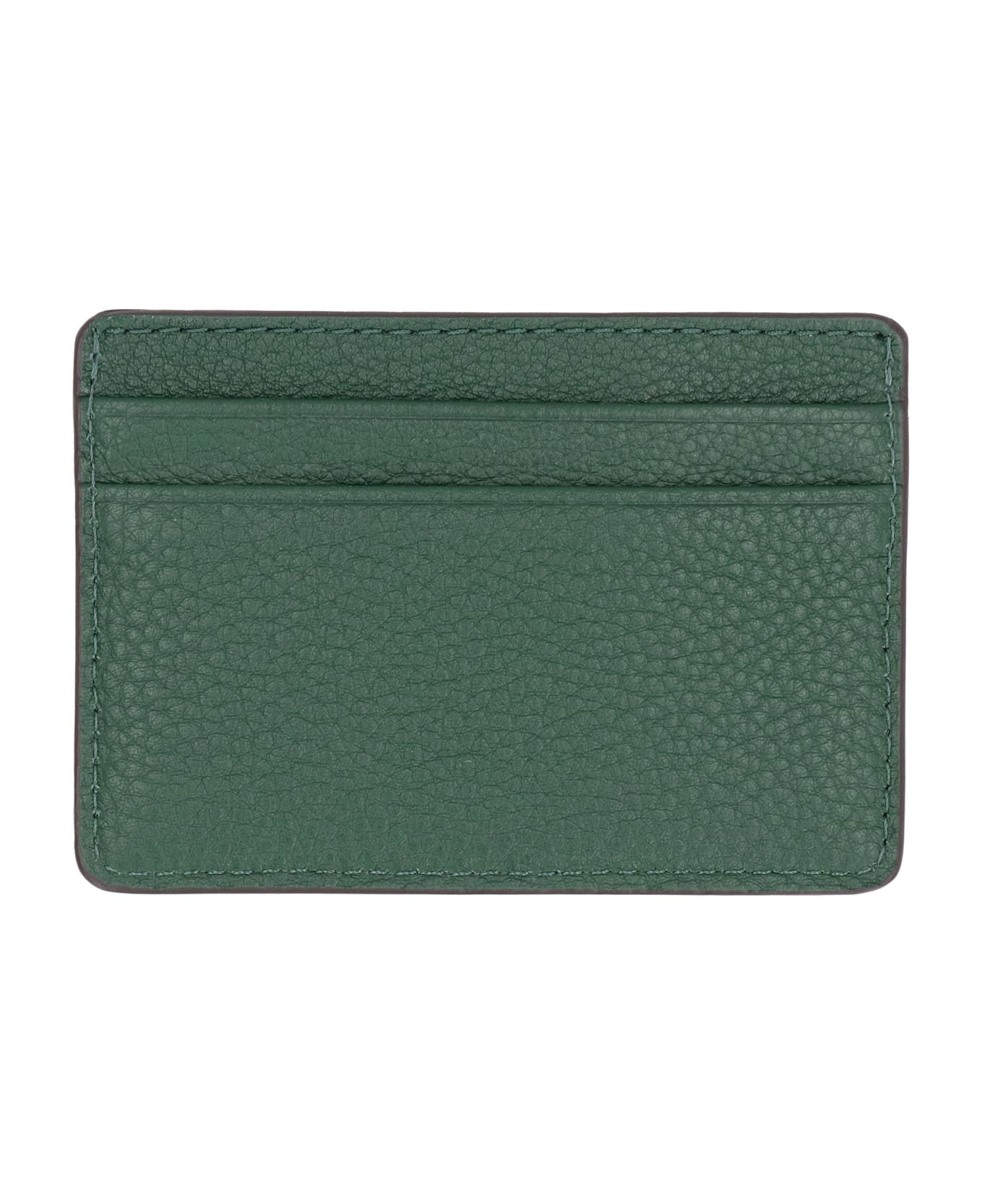 MICHAEL Michael Kors Logo Detail Leather Card Holder - green