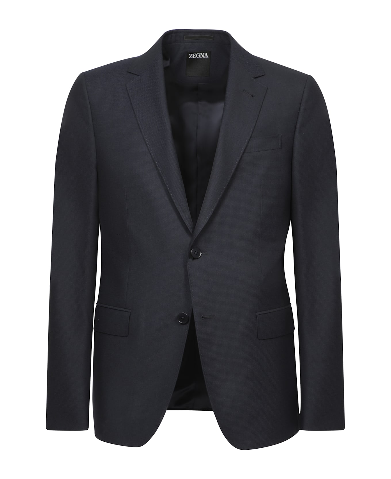 Zegna Blue Wool Suit - Blue