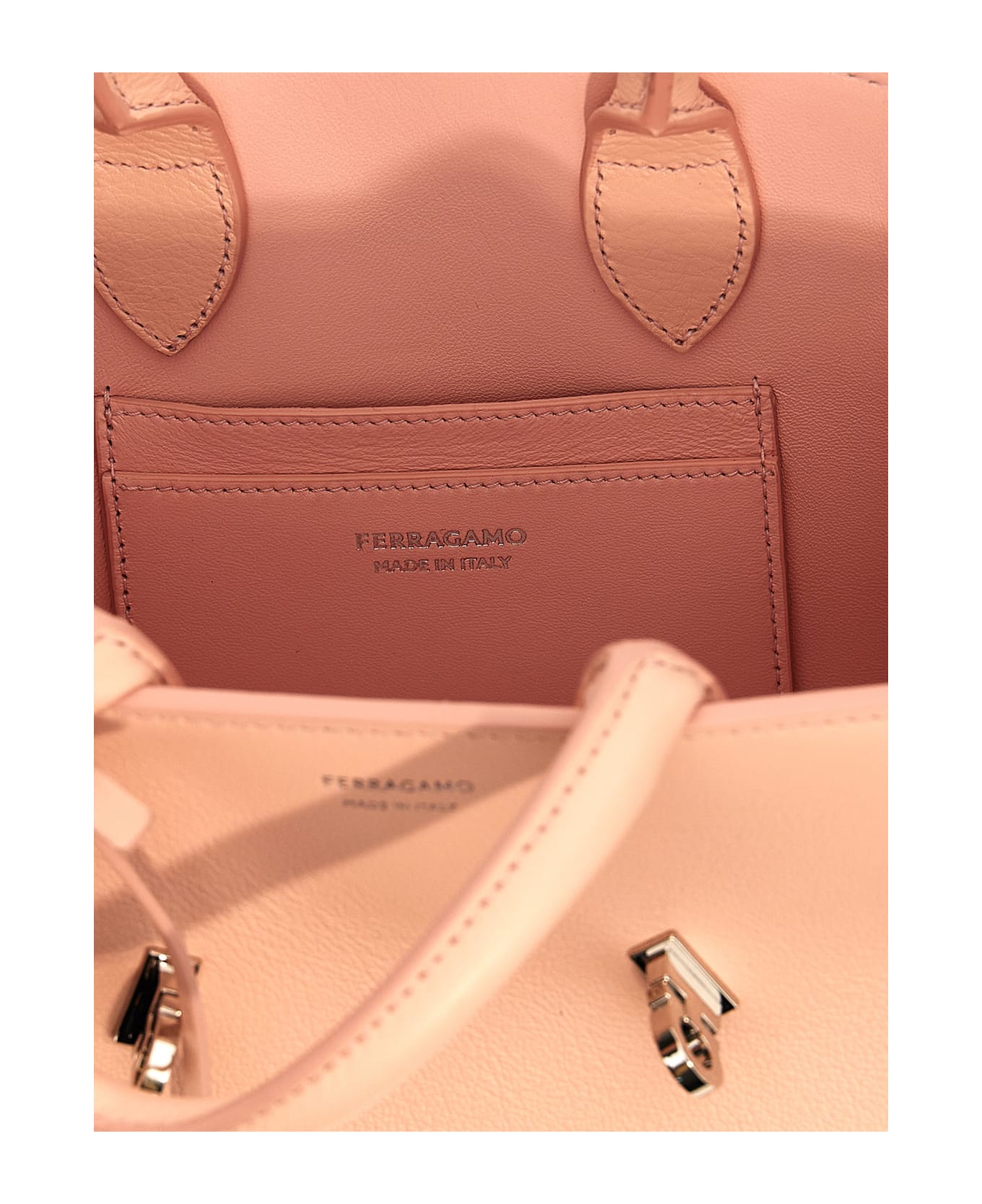 Ferragamo 'hug Mini' Handbag - Pink トートバッグ