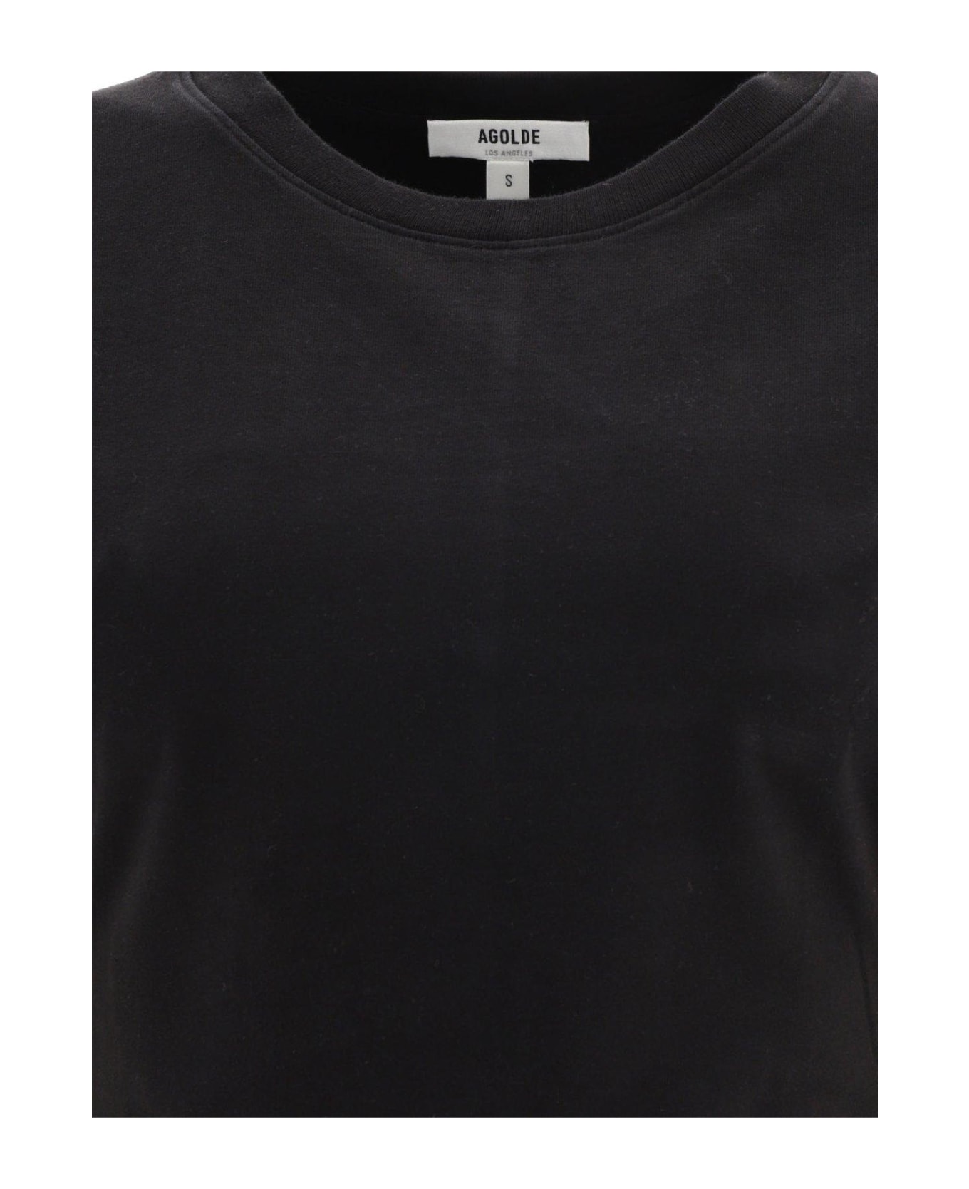 AGOLDE Britt Crewneck T-shirt - BLACK