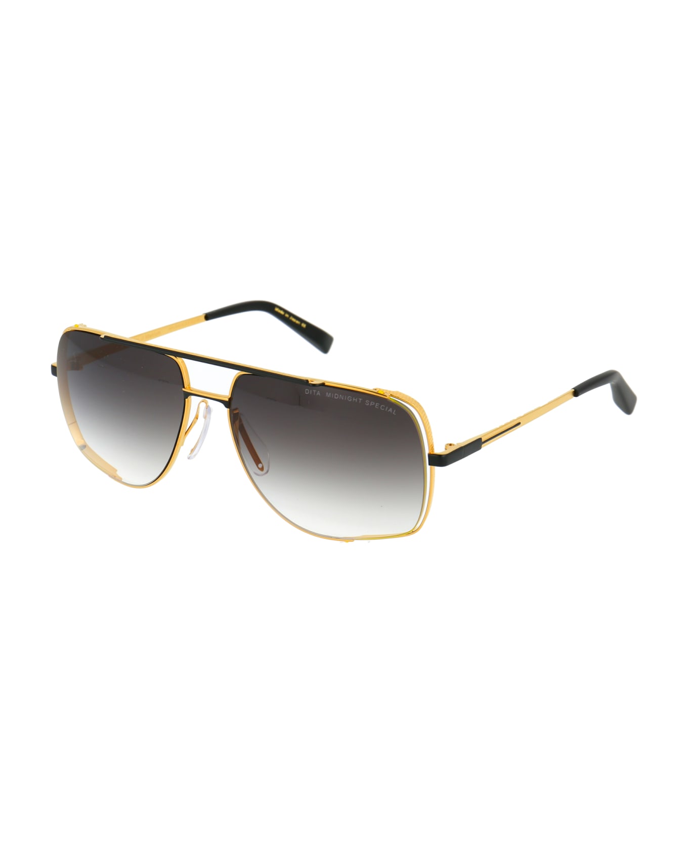 Dita Midnight Special Sunglasses - Yellow Gold - Matte Black