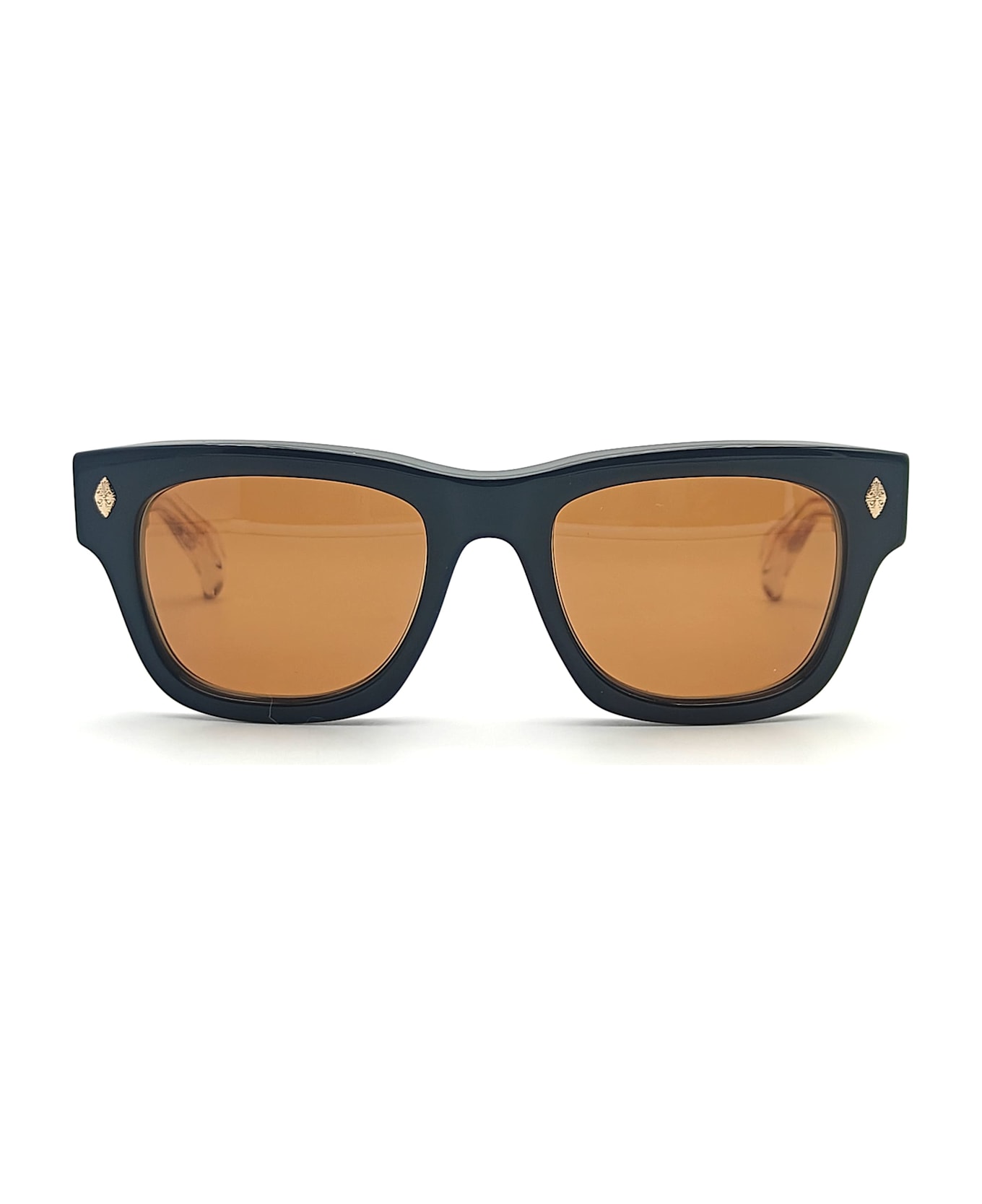Chrome Hearts Dick Fitzener - Black / Black Crystal / 18k Gold Sunglasses - Black/gold