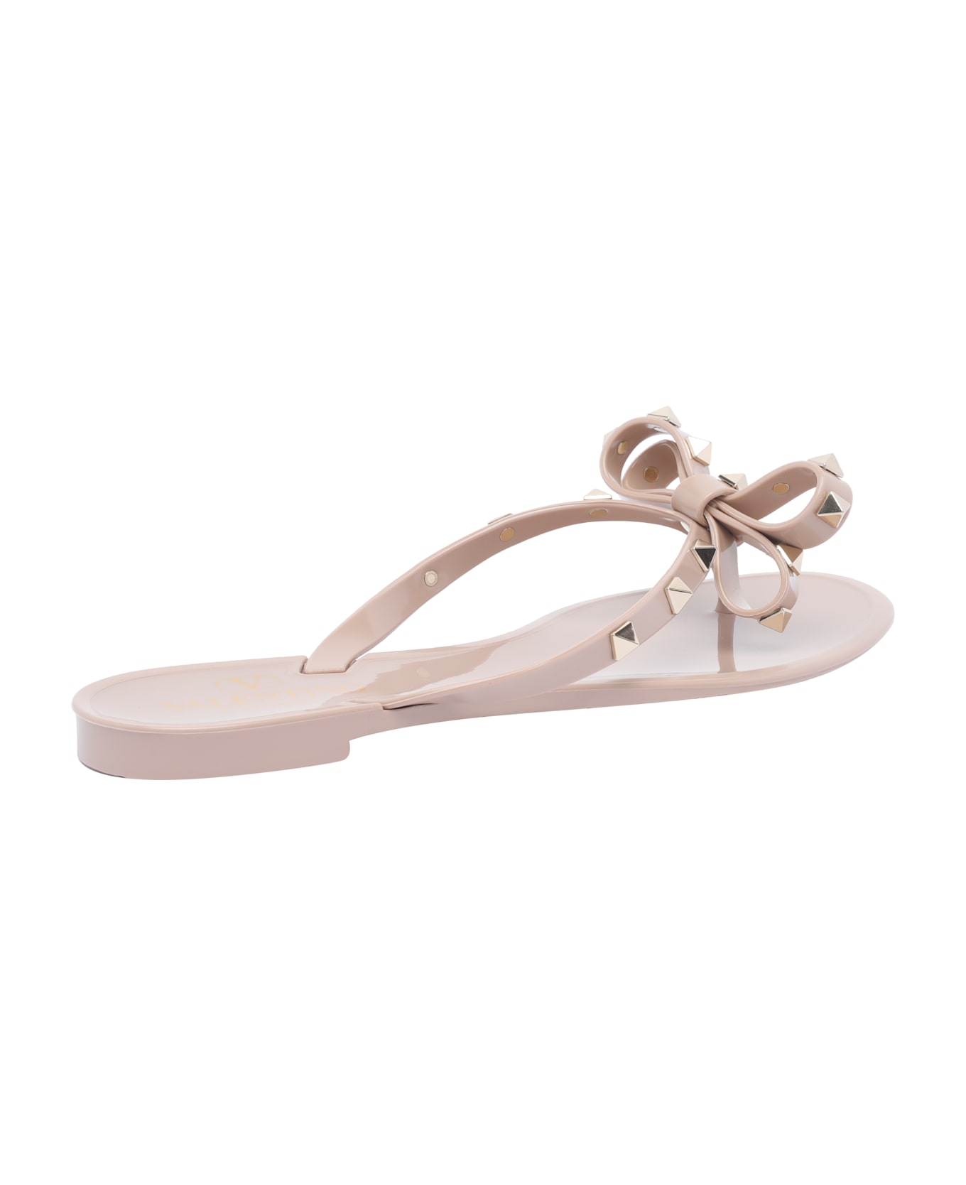 Valentino Garavani Rockstud Rubber Flip Flops - Pink