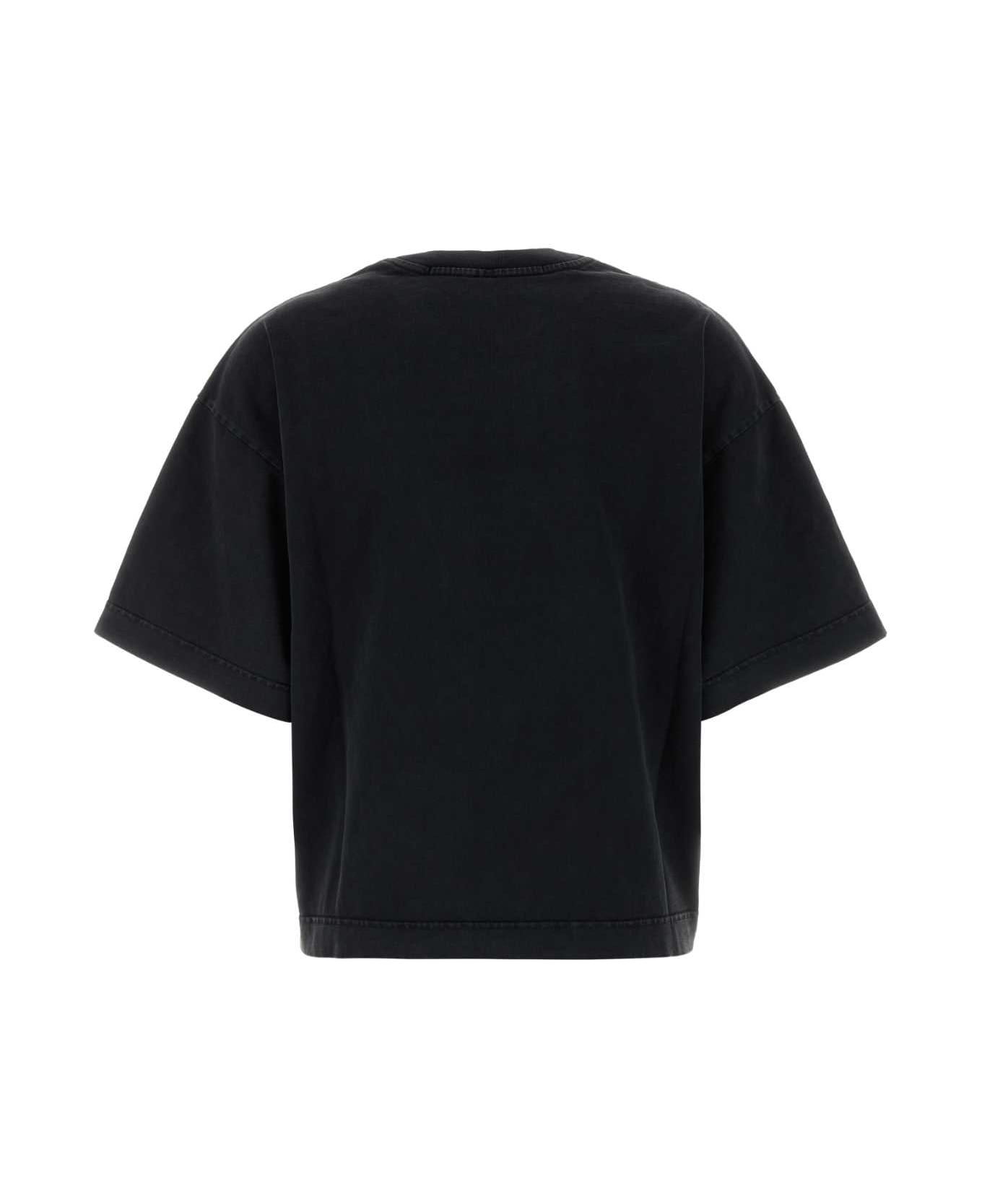 Alexander Wang Black Cotton Oversize T-shirt - WASHEDBLACK