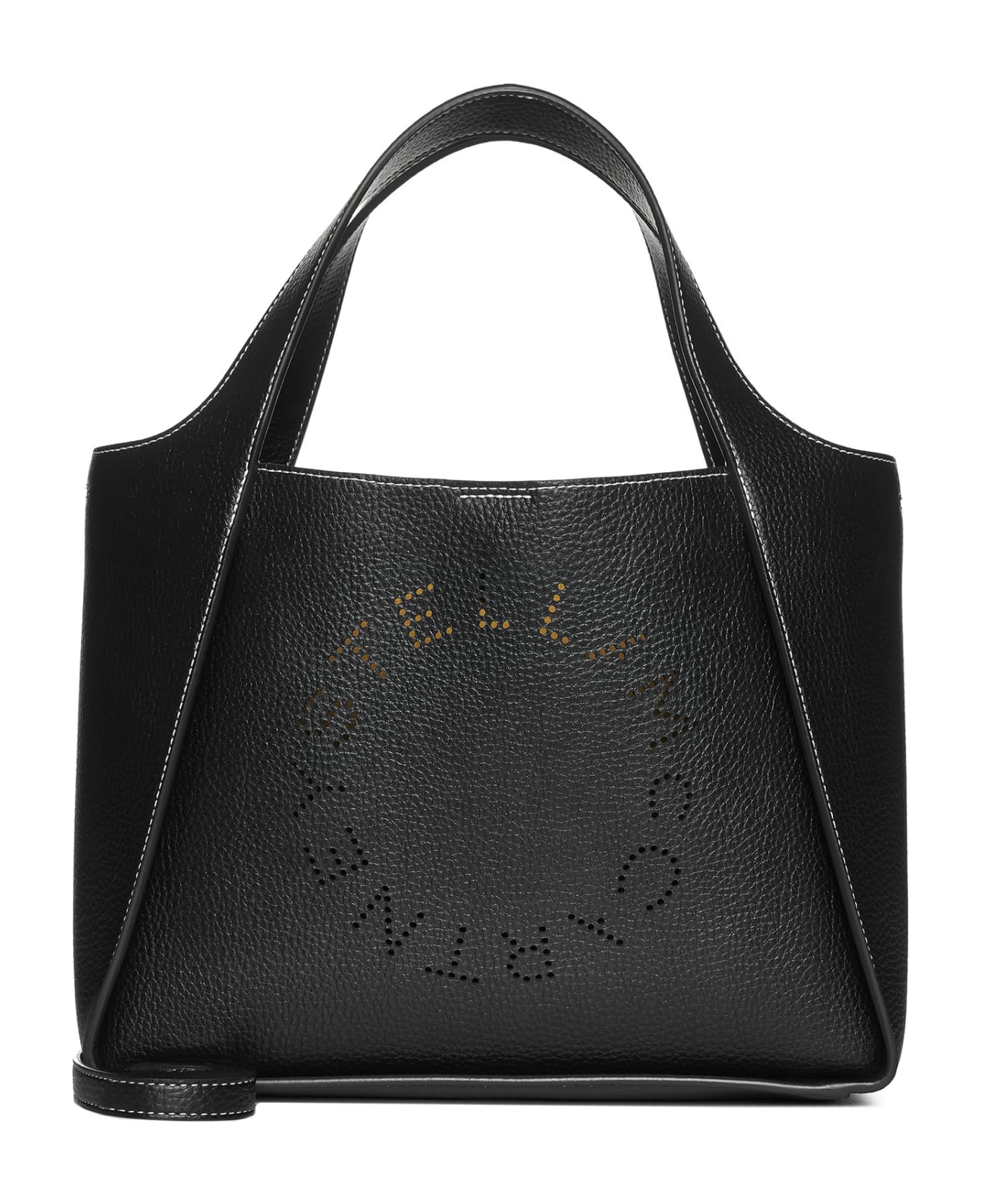 Stella McCartney Shoulder Bag With Logo - Black ショルダーバッグ