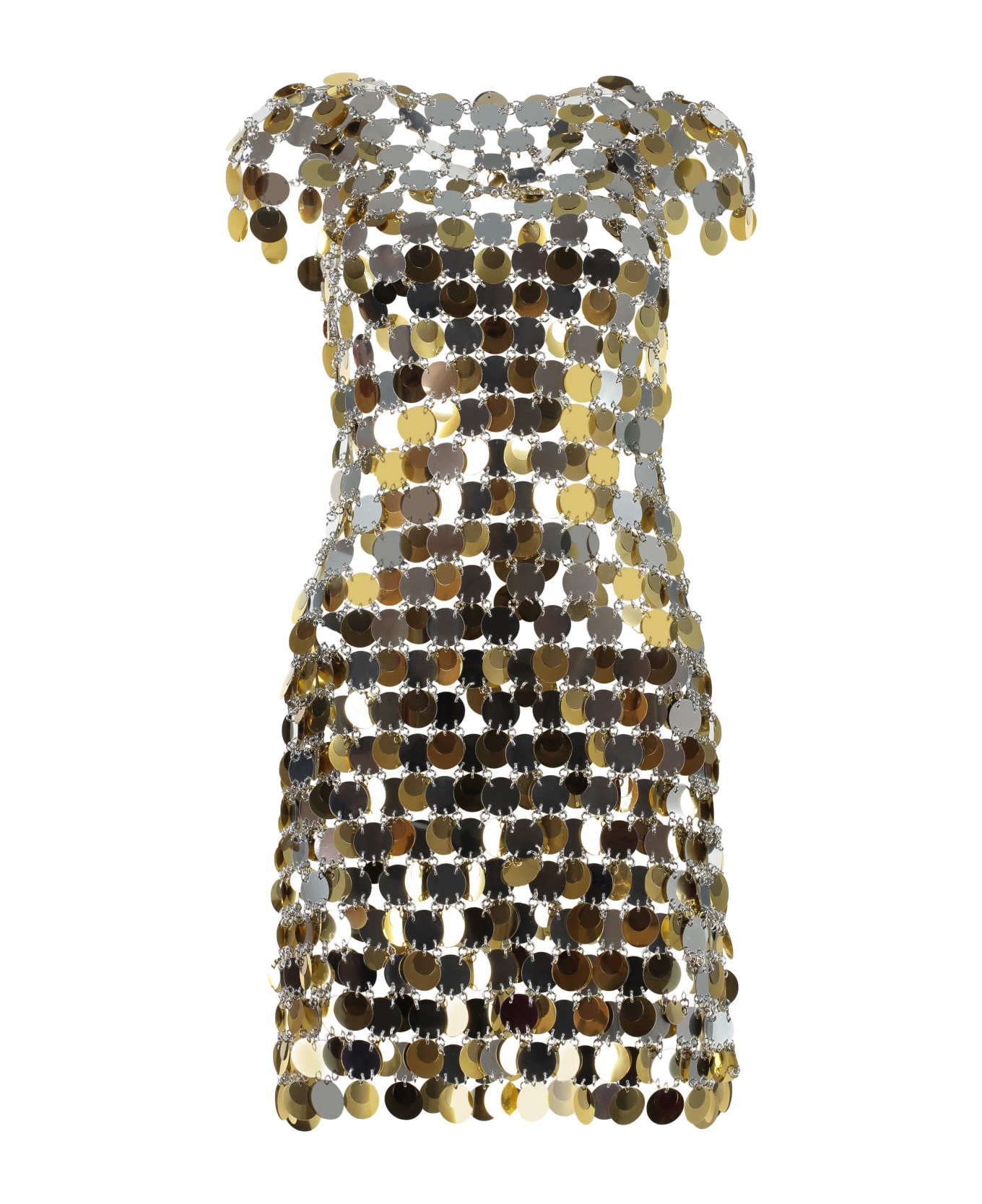 Paco Rabanne Metallic Sequin Mini-dress - Multicolor