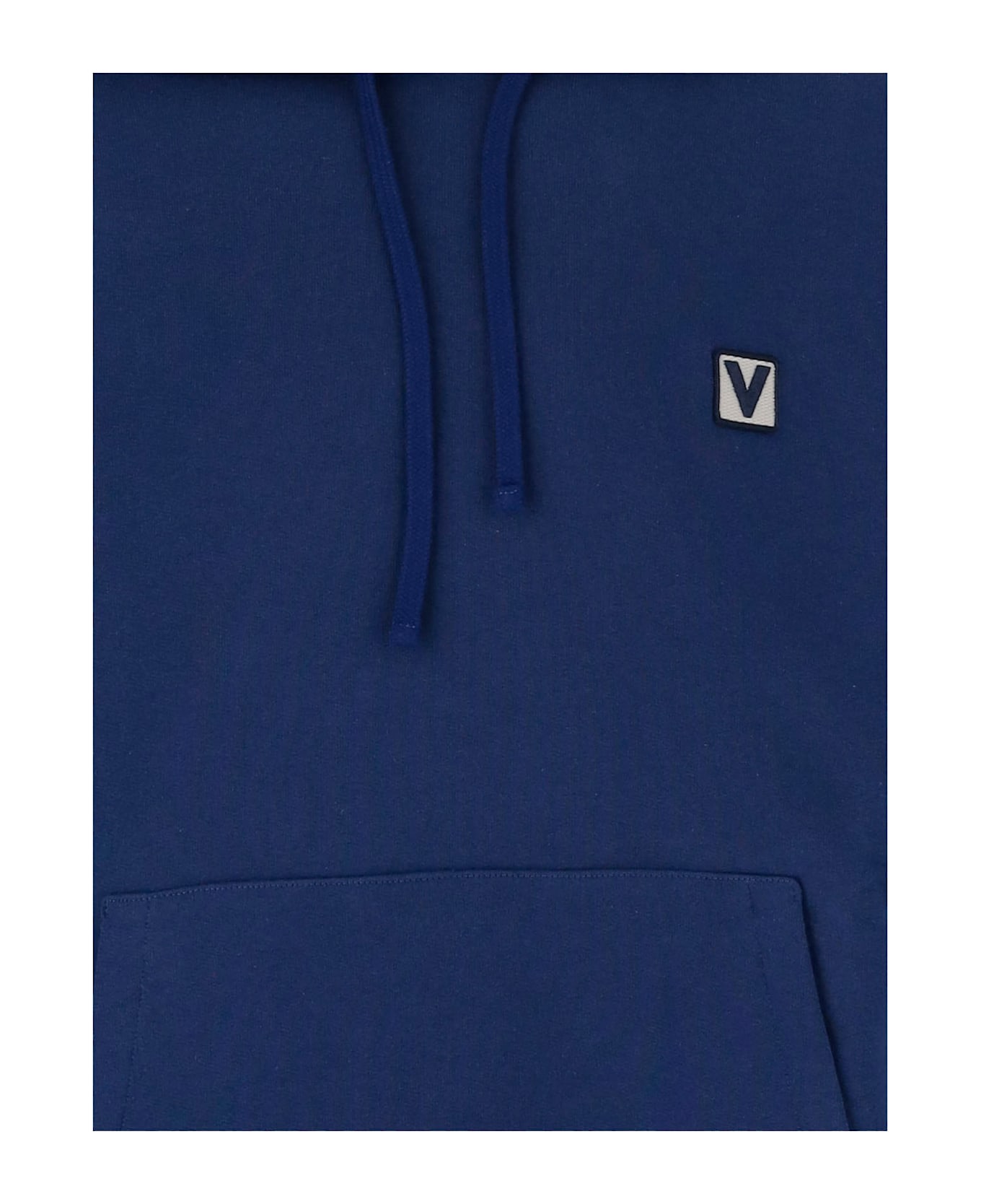 Valentino Vlogo Signature Cotton Hoodie - Blue