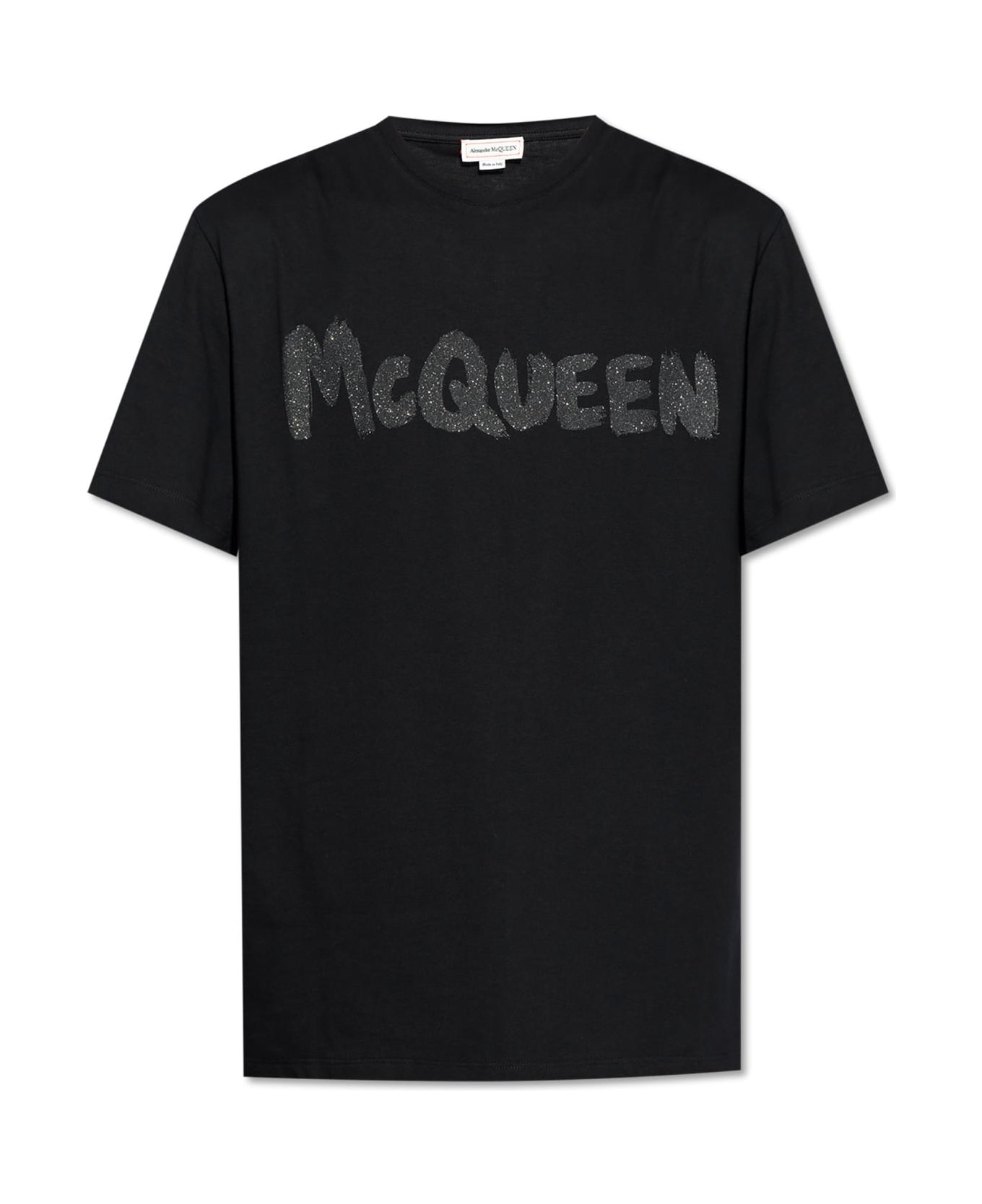 Alexander McQueen T-shirt With Logo - Black