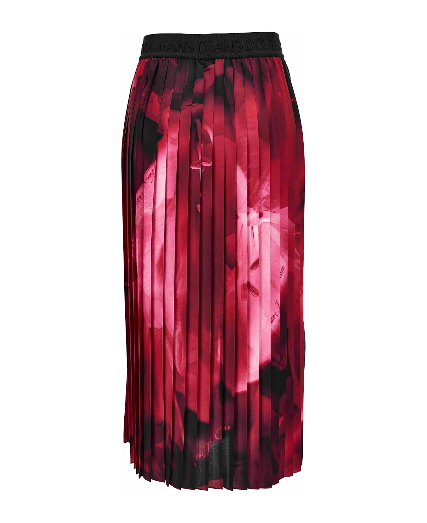 Versace Jeans Couture Long Pleated Skirt - Pink
