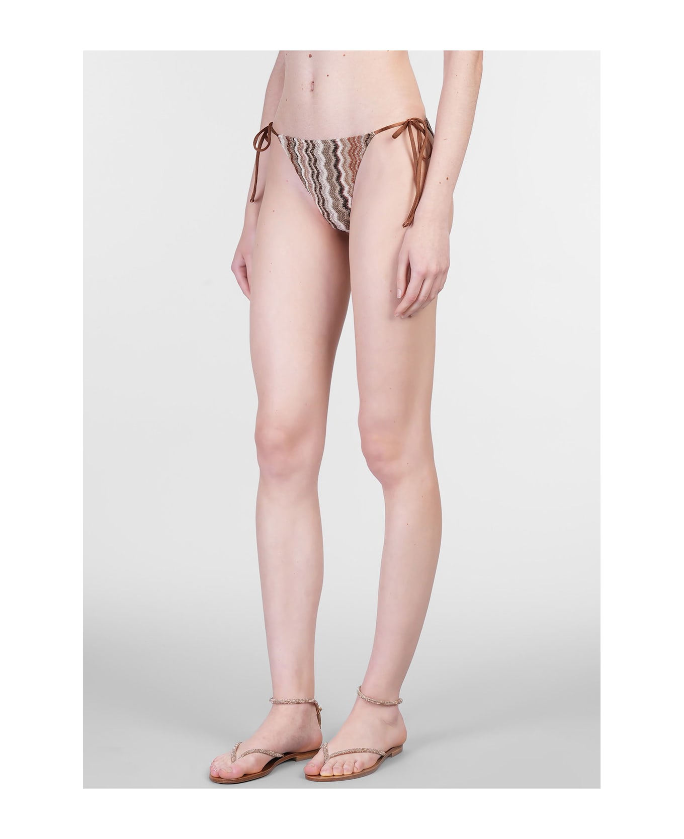 MC2 Saint Barth Marielle Beachwear In Brown Polyamide - brown カバーアップ