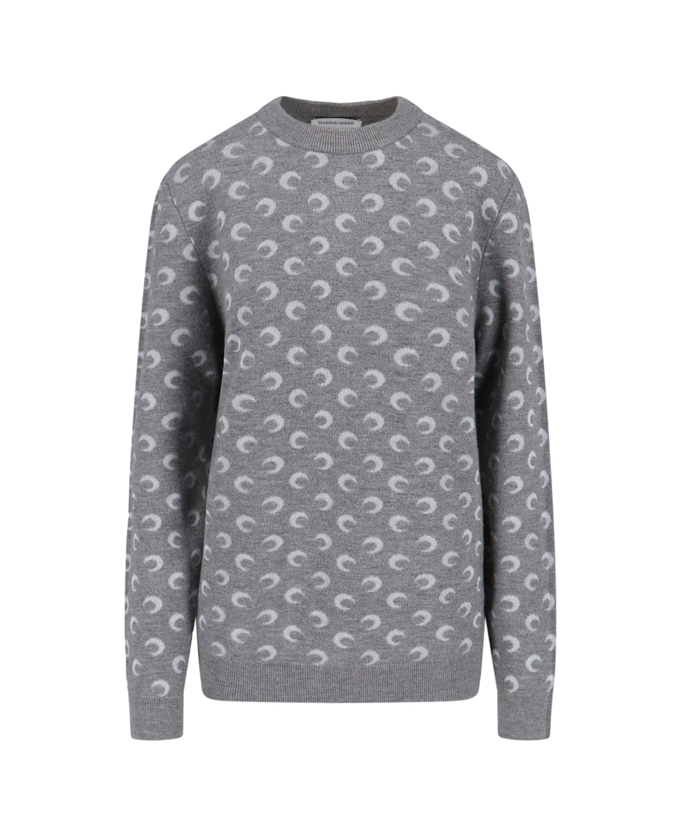 Marine Serre 
moon
 Logo Sweater - GREY