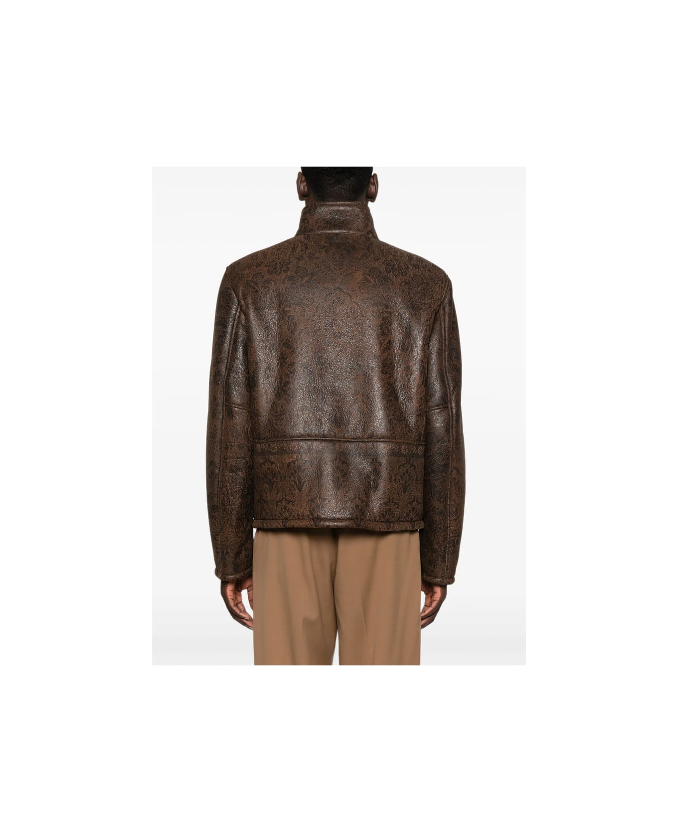 Etro Leather Outerwear - BROWN