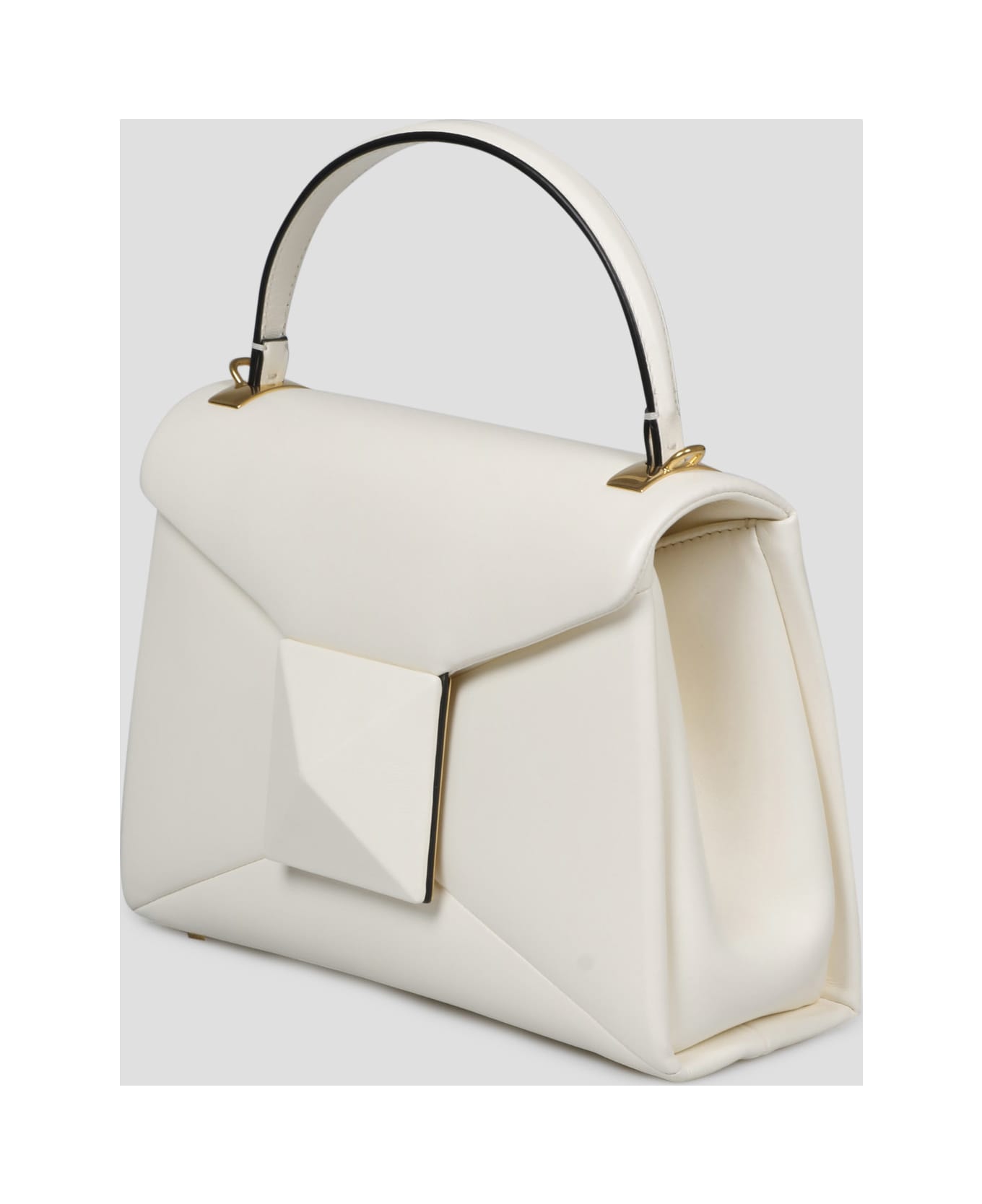 Valentino Garavani Mini One Stud Nappa Handbag - White
