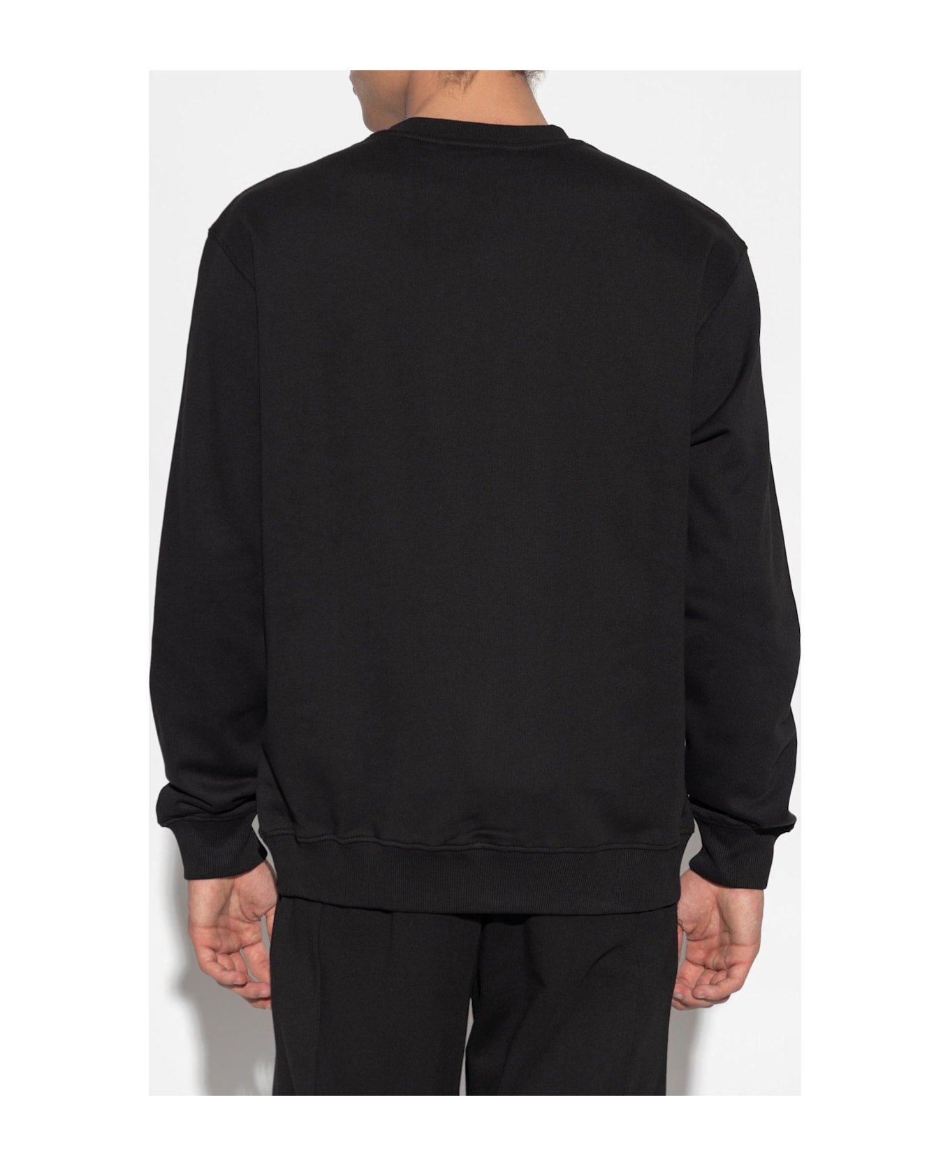 Versace Jeans Couture Sweatshirt With Printed Logo - black