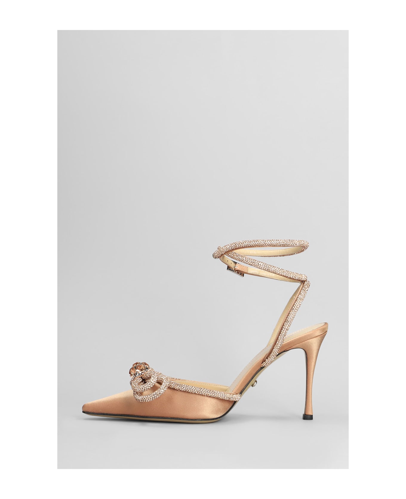 Mach 
Mach Pumps In Bronze Satin - bronze