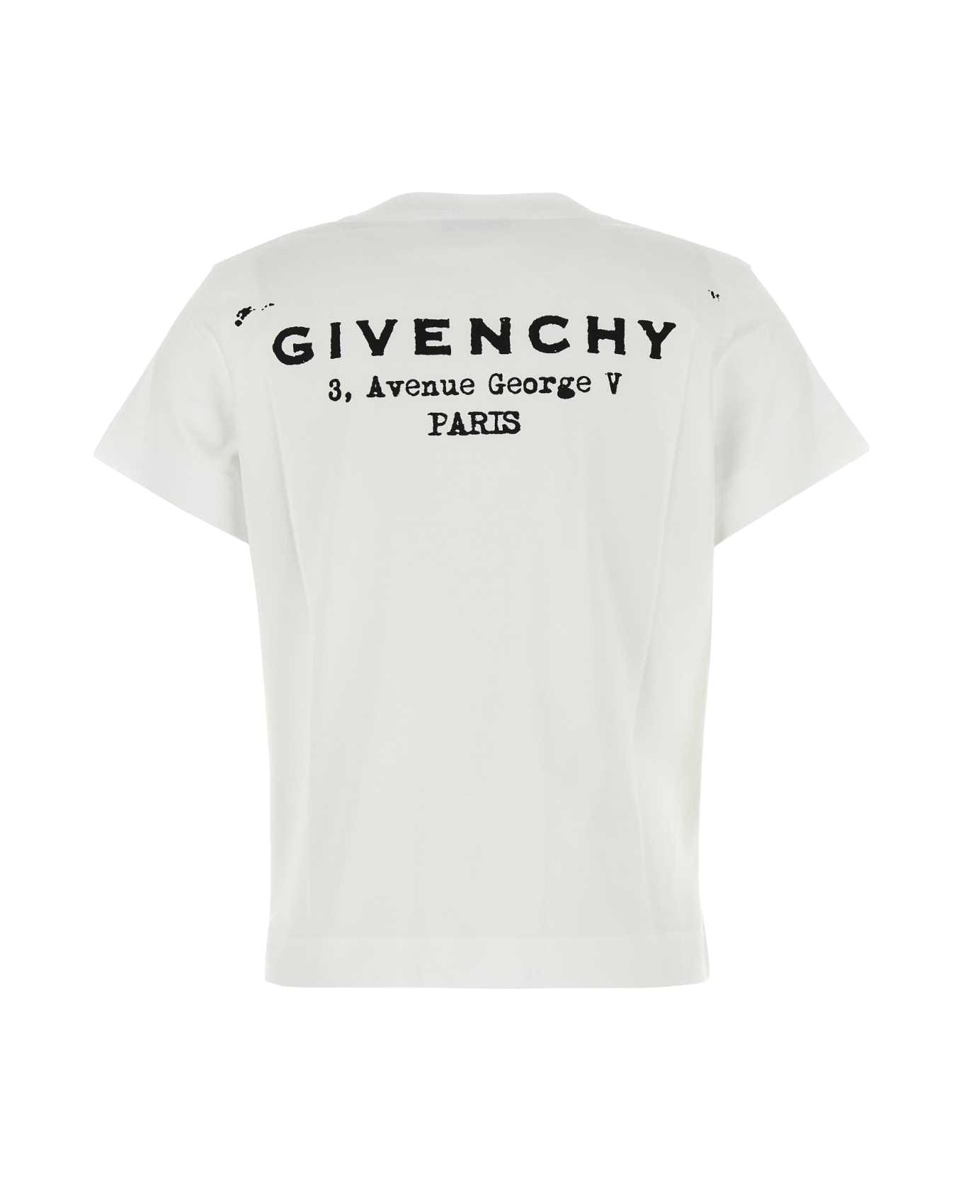 Givenchy White Cotton T-shirt - White