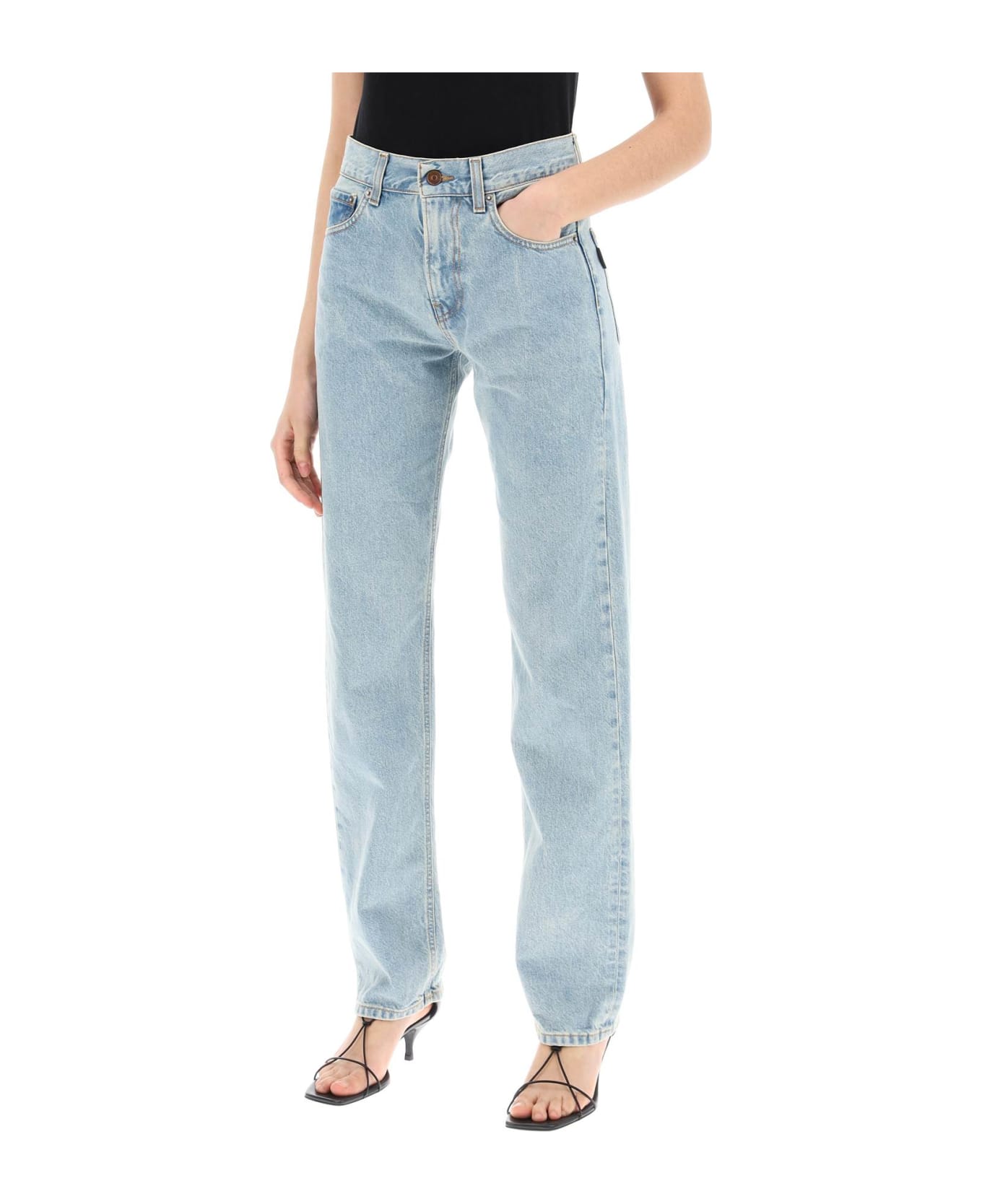 Haikure Cleo Straight Leg Jeans - BLEACH BLUE (Light blue)