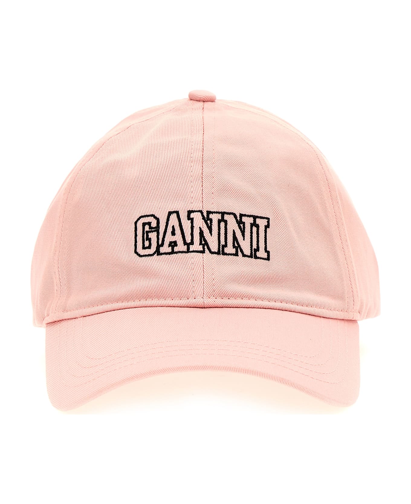 Ganni Logo Embroidery Cap - Pink