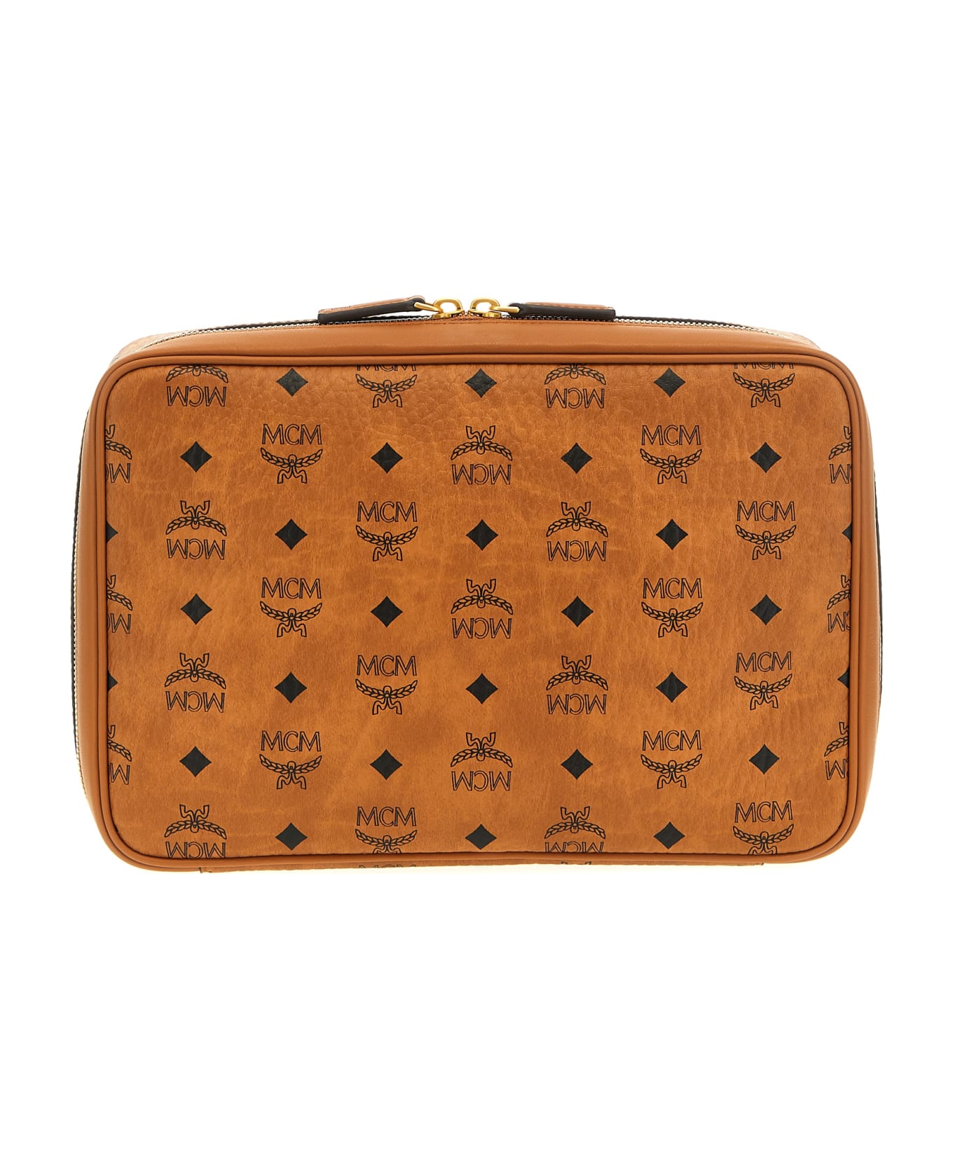 MCM Logo Print Beauty - Brown