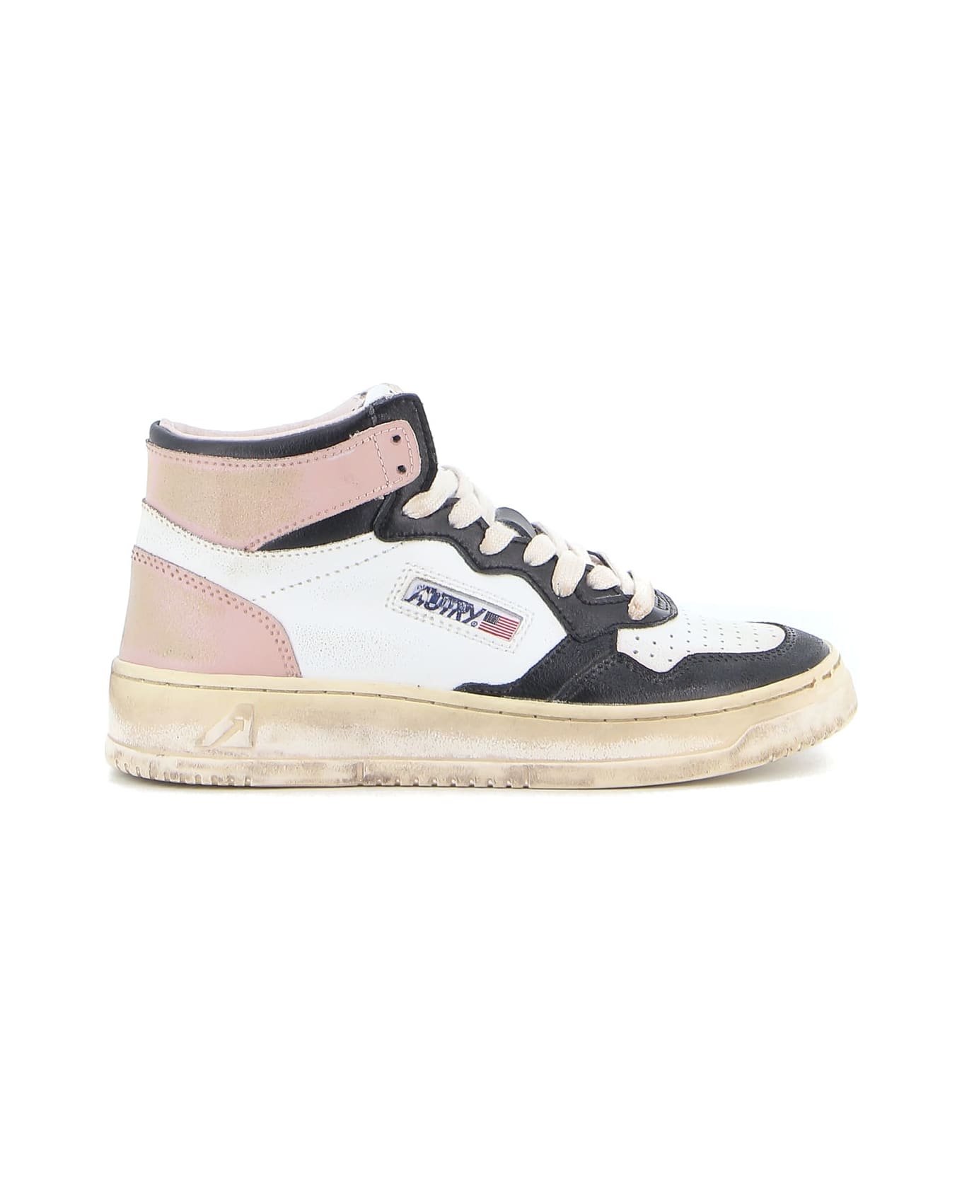 Autry Mid Vintage Sneakers - Bianco