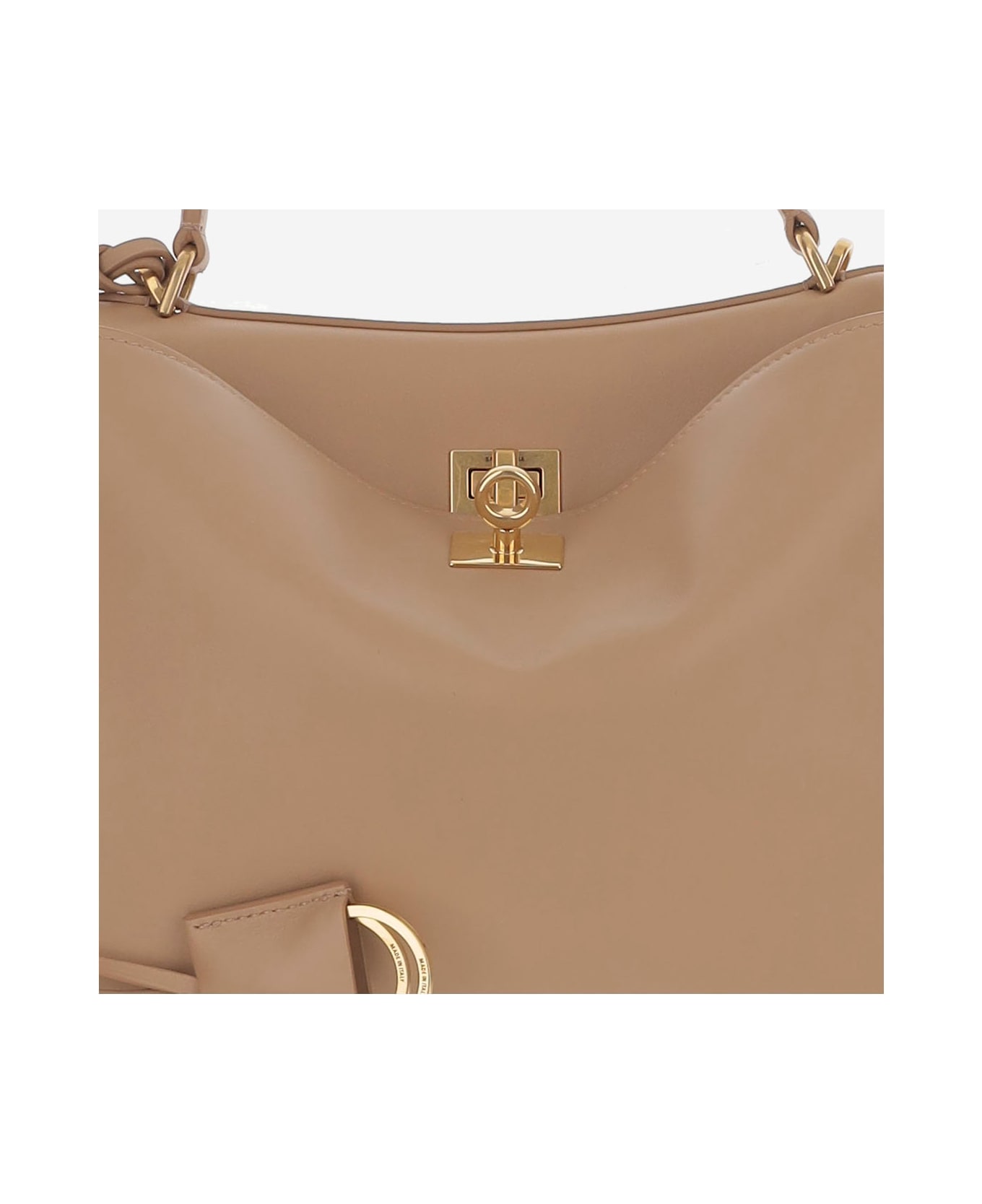 Balenciaga Cappuccino Leather Small Rodeo Handbag - LATTE