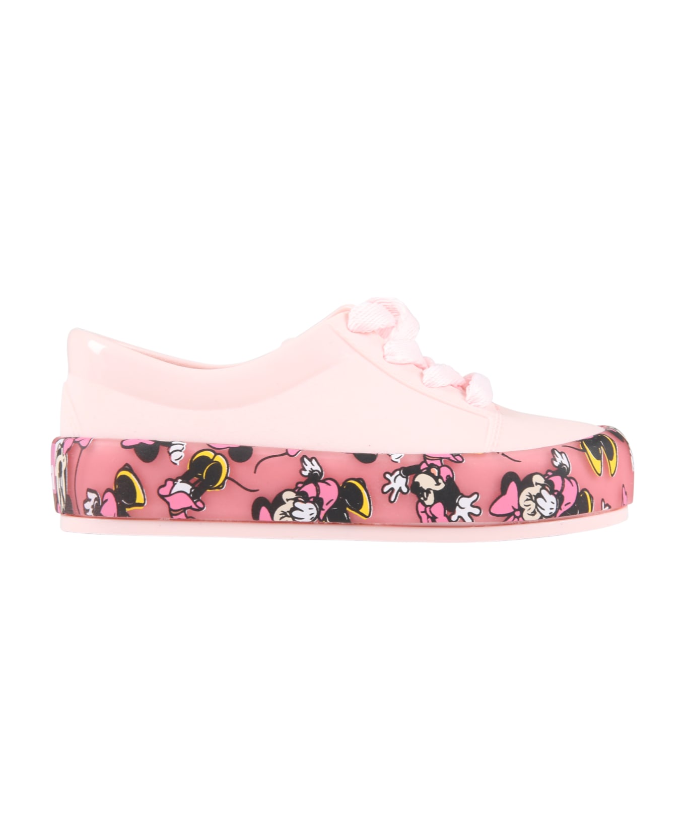 Melissa Pink Sneakers For Girl With Minnie - Pink