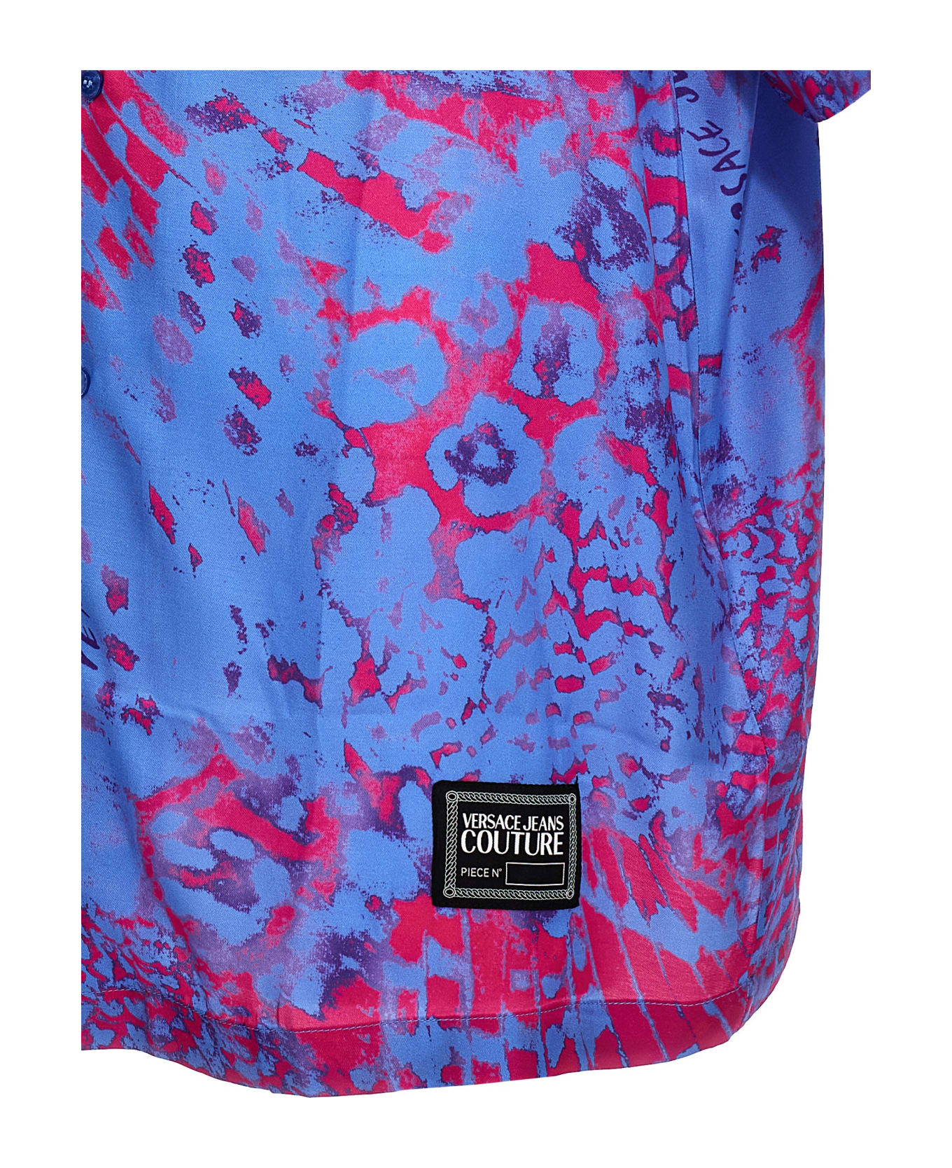 Versace Jeans Couture Bowling All Over Shirt - Cerulean