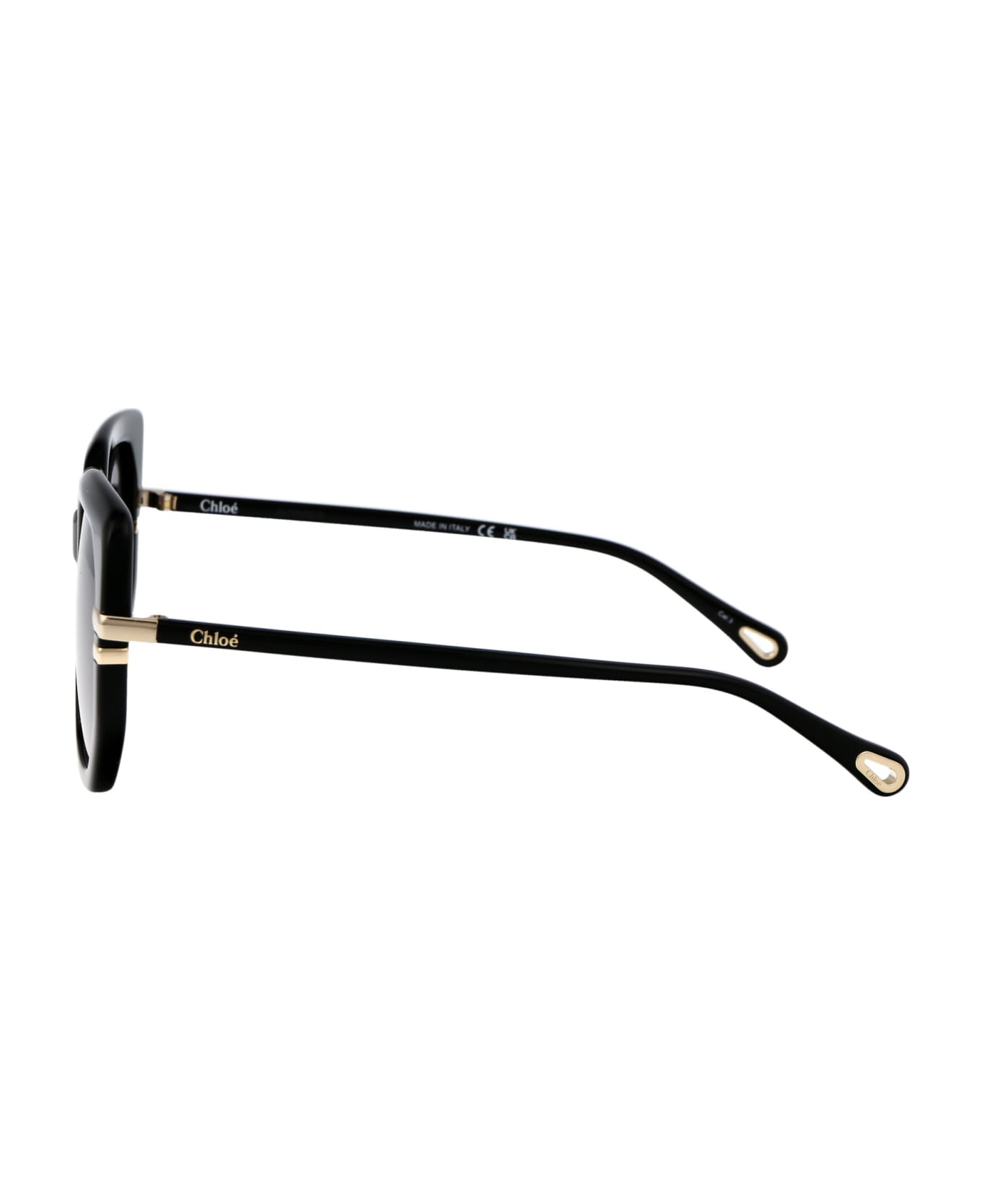Chloé Eyewear Ch0240s Sunglasses - 001 BLACK BLACK GREY